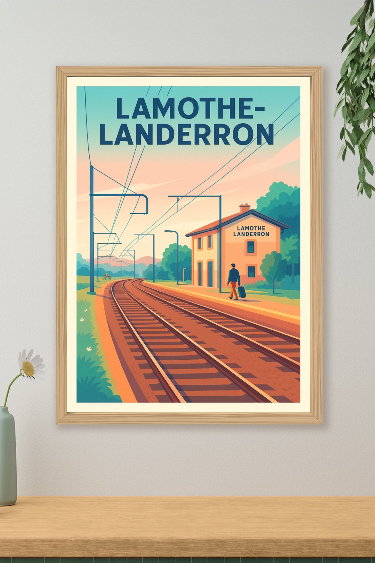 Affiche de Lamothe-Landerron - Escapade au rythme des rails
