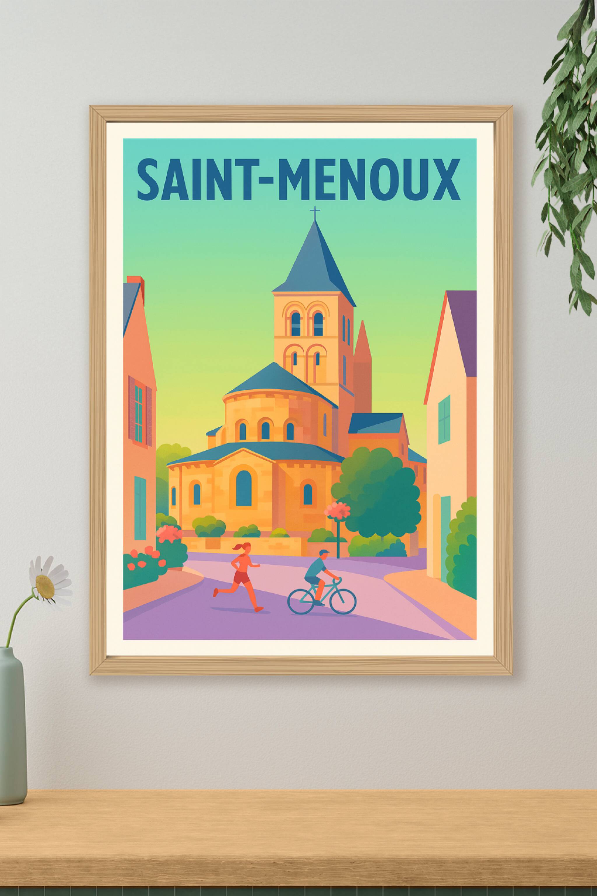 Affiche de Saint-Menoux - L'élégance romane au cœur de la ville