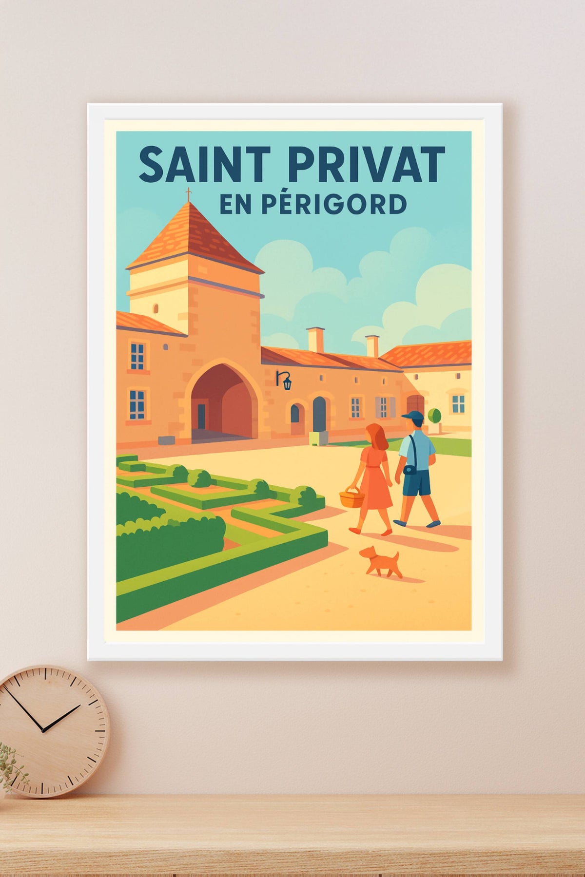 Affiche de Saint Privat en Périgord - Une escapade paisible au cœur du Périgord