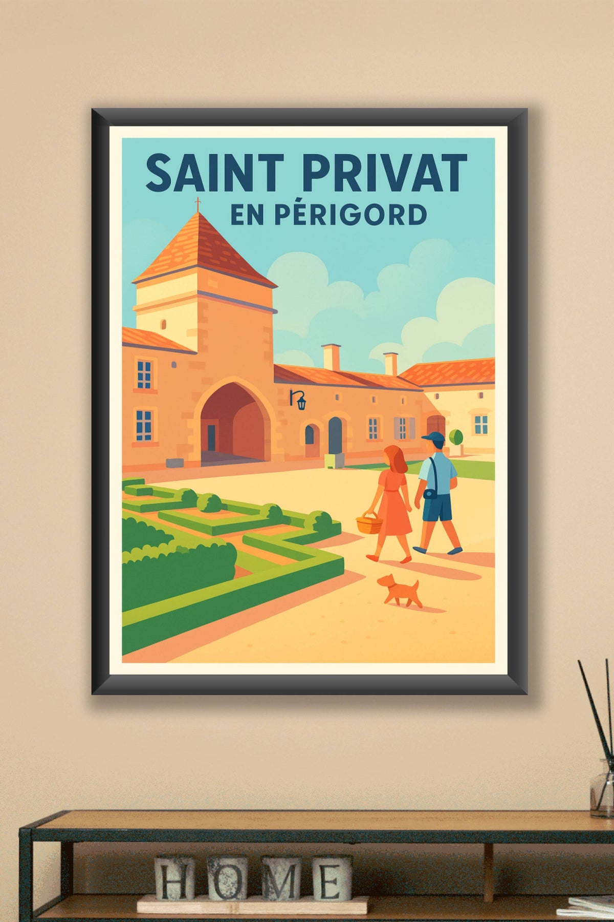 Affiche de Saint Privat en Périgord - Une escapade paisible au cœur du Périgord