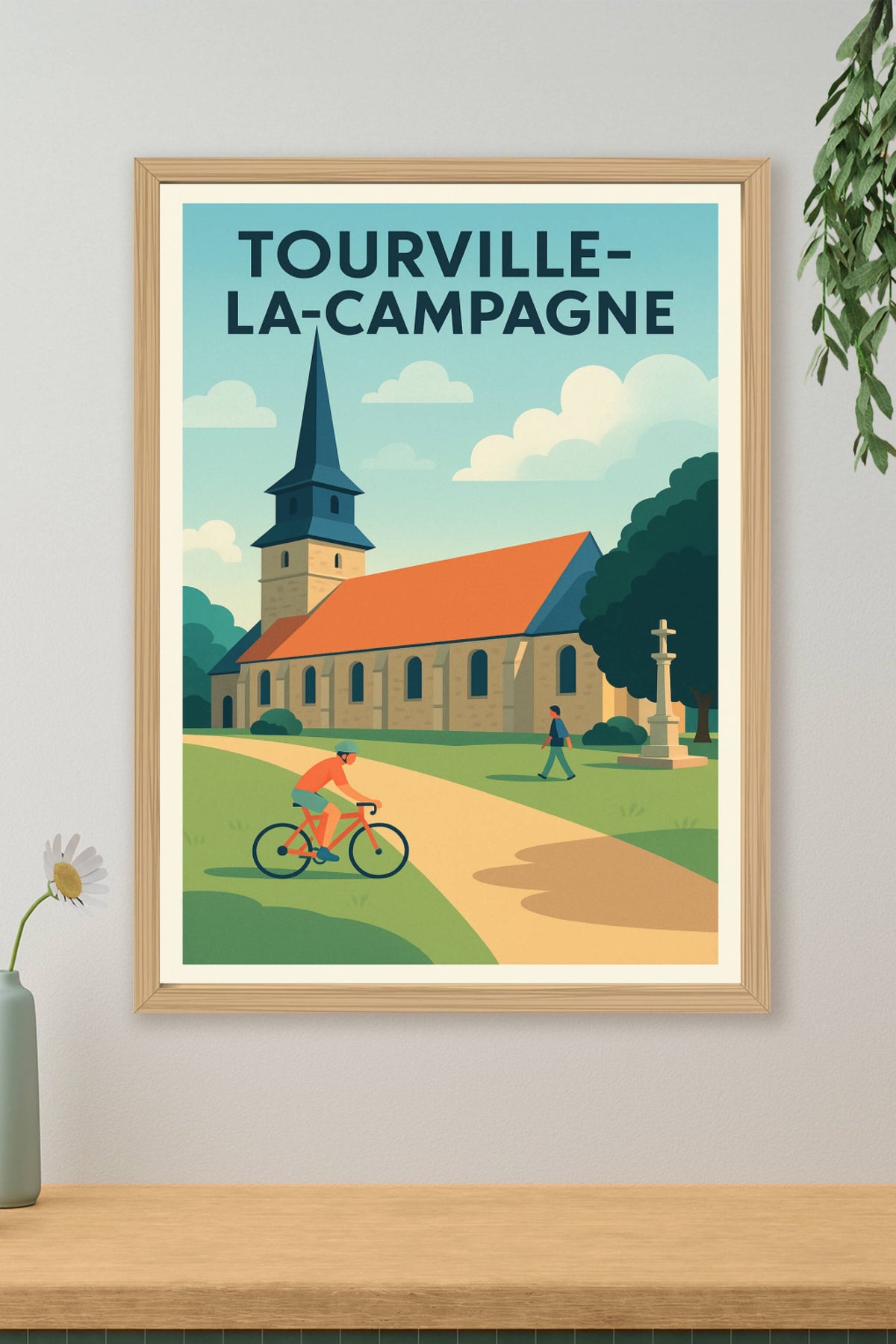 Affiche de Tourville-la-Campagne - Sérénité et charme rural