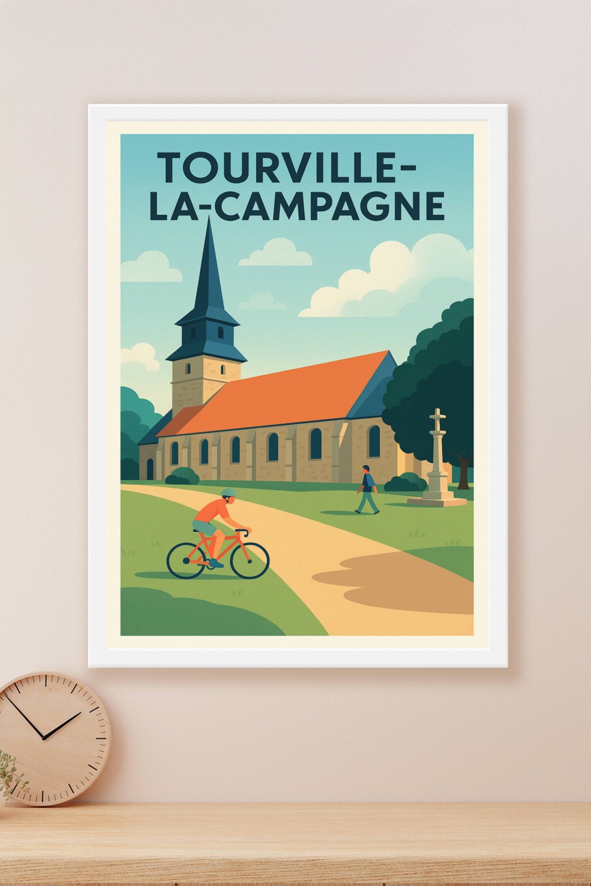 Affiche de Tourville-la-Campagne - Sérénité et charme rural