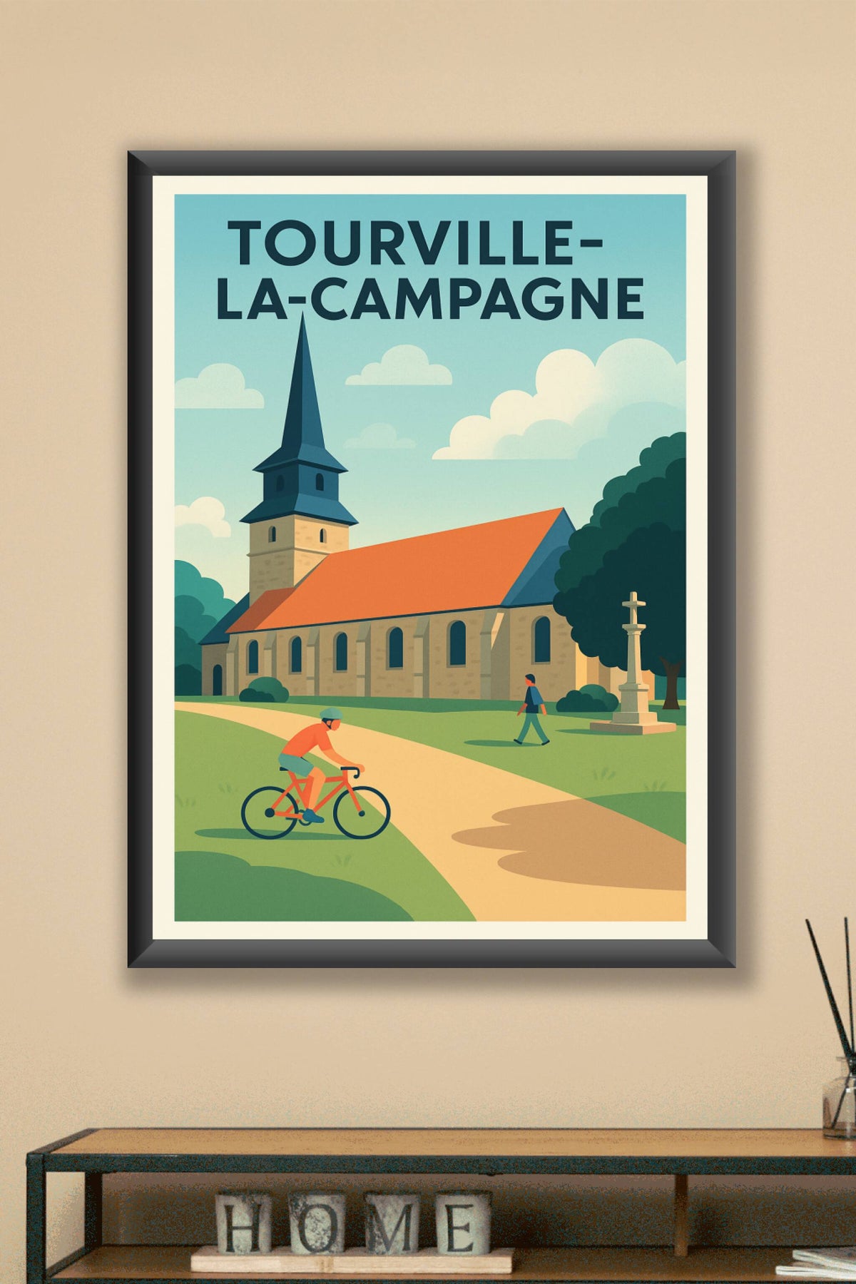 Affiche de Tourville-la-Campagne - Sérénité et charme rural