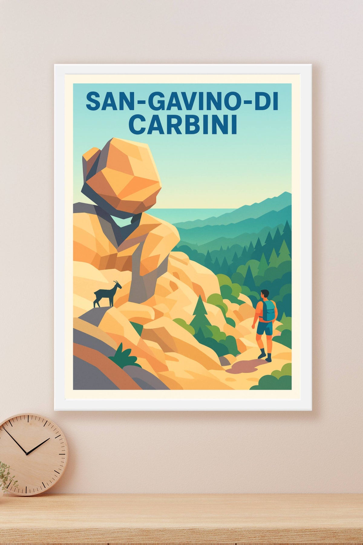 Affiche de San-Gavino-di-Carbini - L'appel de la nature sauvage Corse