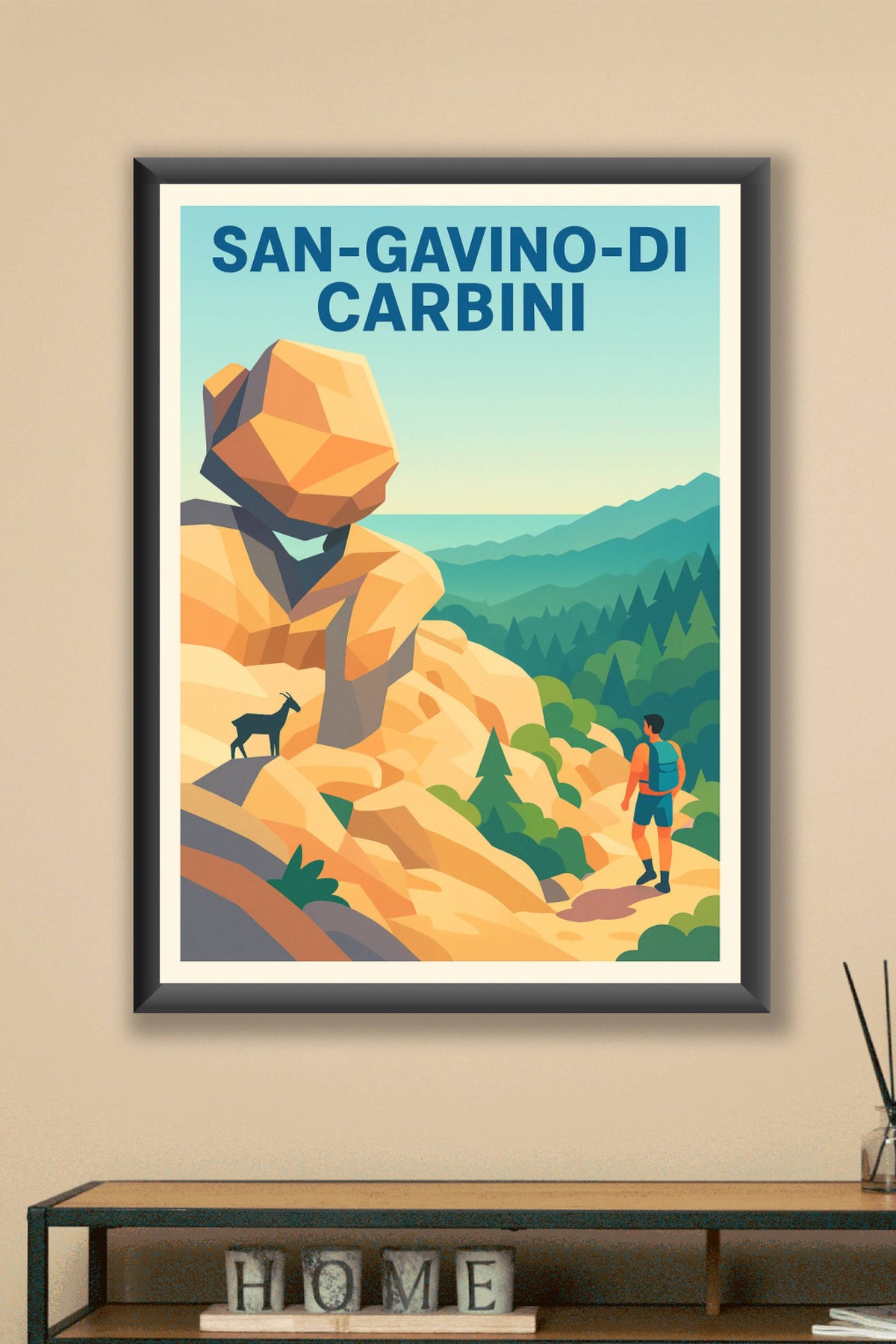 Affiche de San-Gavino-di-Carbini - L'appel de la nature sauvage Corse