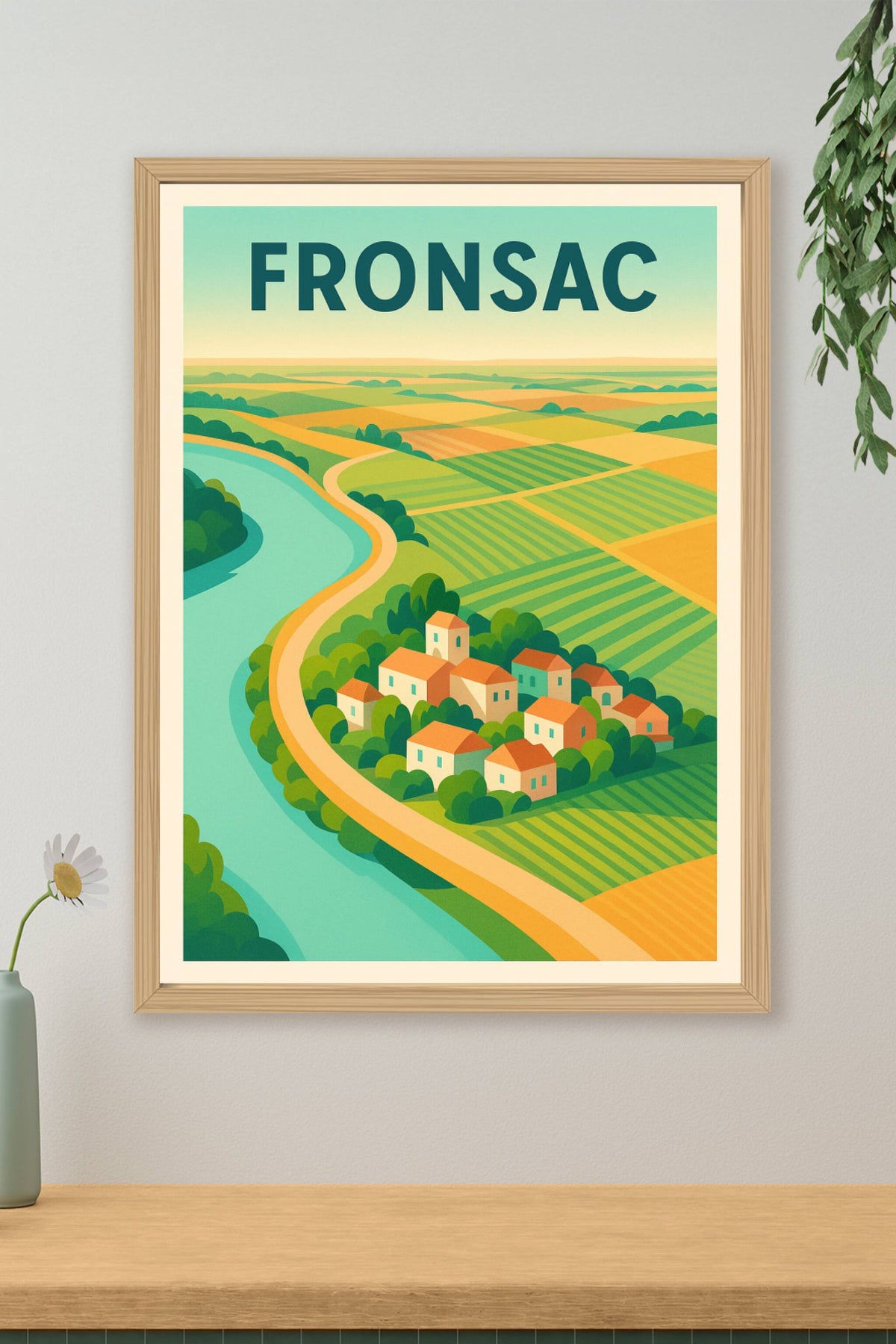Affiche de Fronsac - Charme bucolique au cœur des vignobles