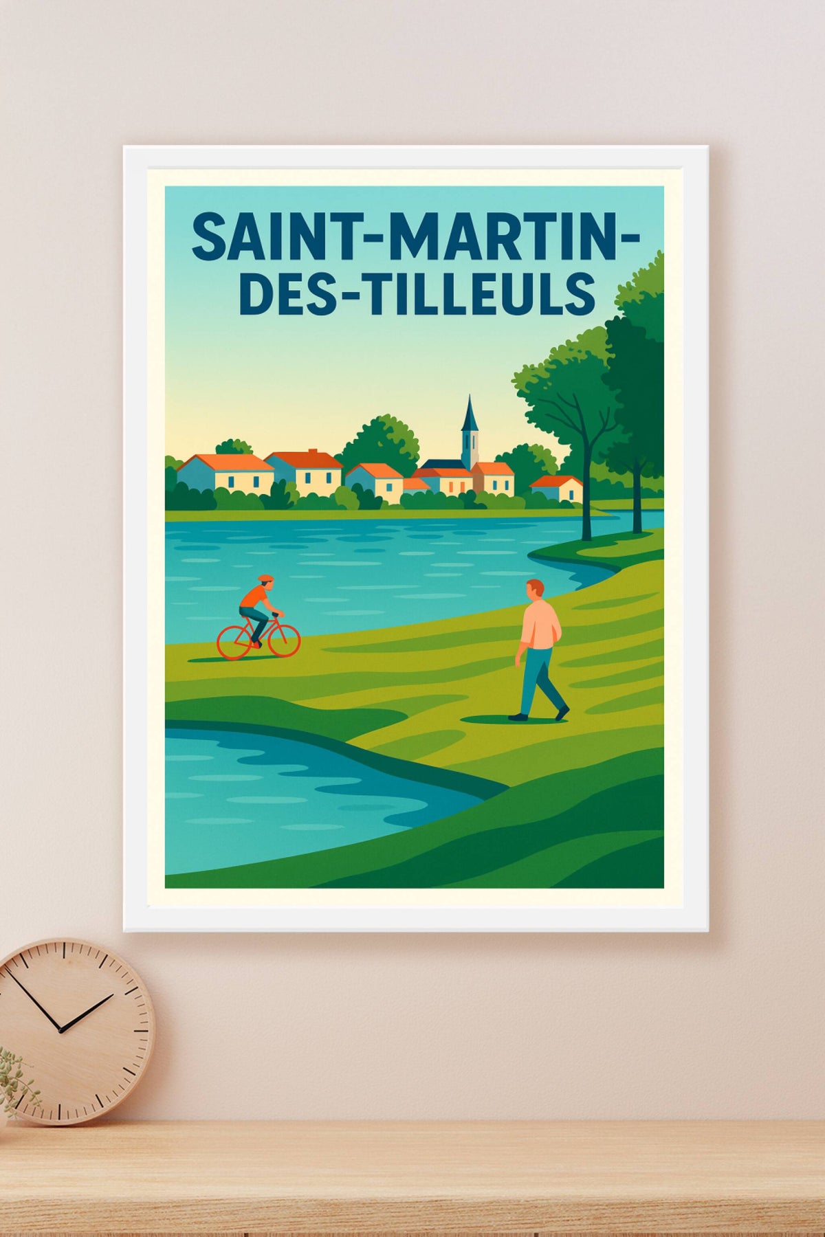 Affiche de Saint-Martin-des-Tilleuls - L'élégance paisible d'un village au bord de l'eau
