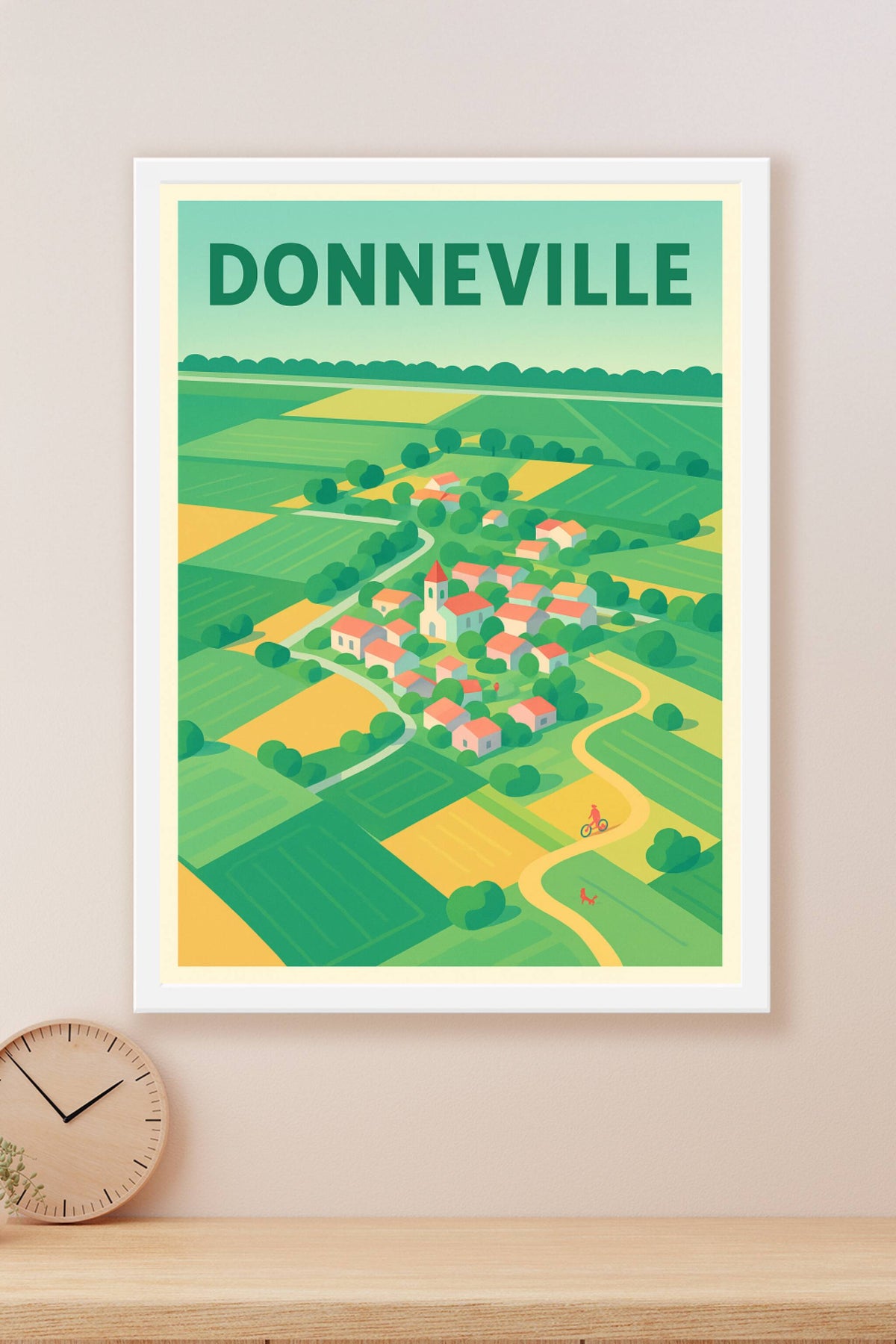 Affiche de Donneville - L'authenticité d'un village champêtre