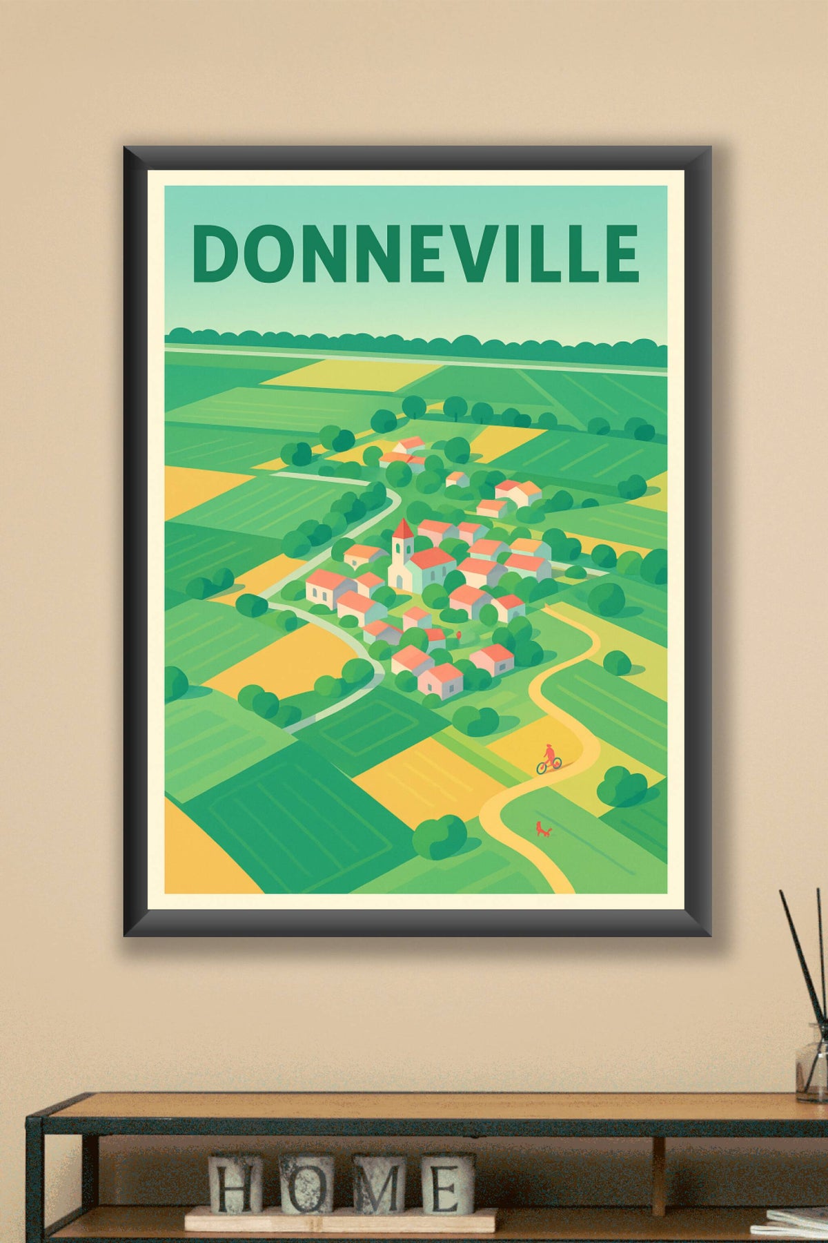 Affiche de Donneville - L'authenticité d'un village champêtre