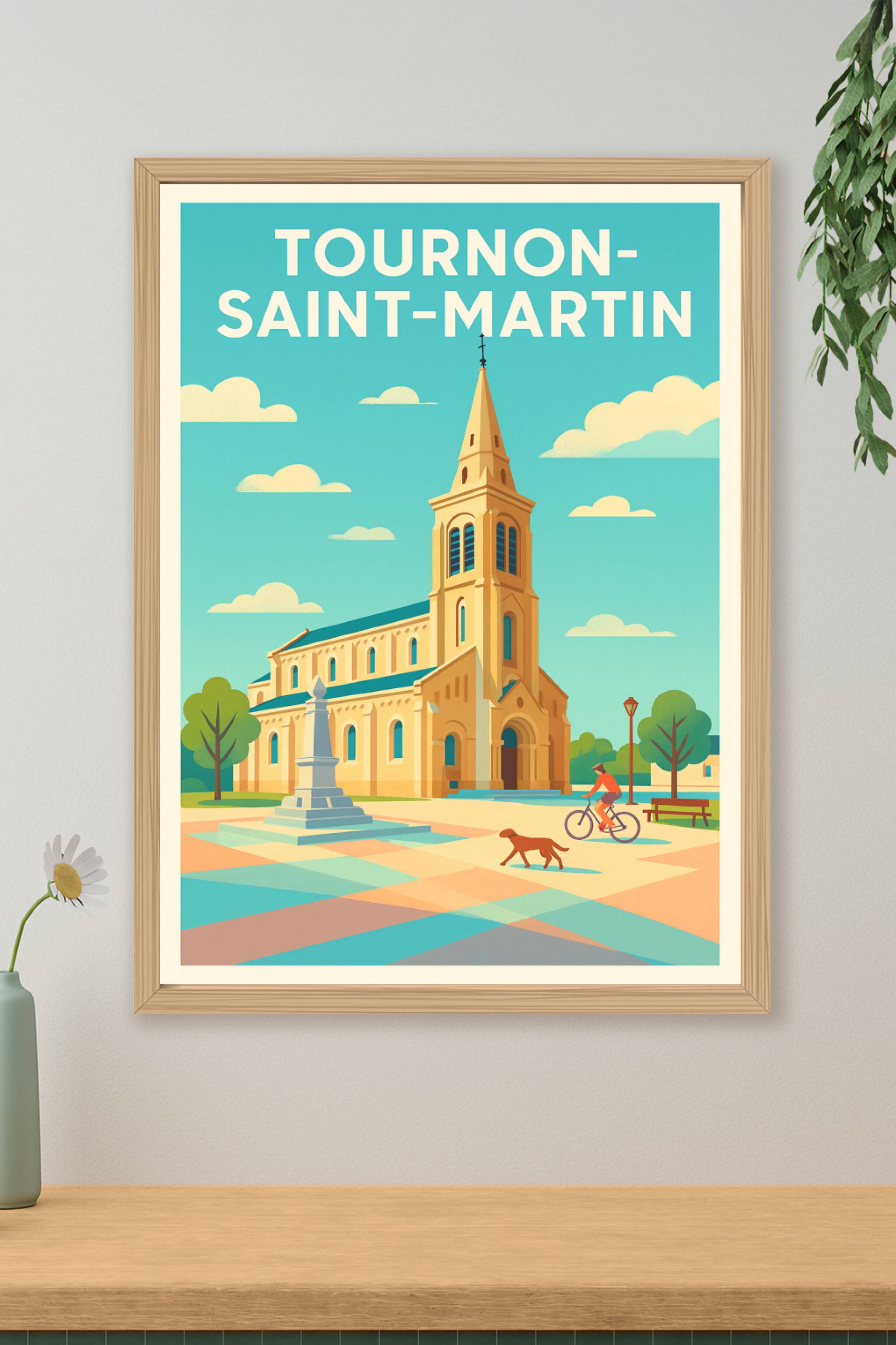 Affiche de Tournon-Saint-Martin - Charme et sérénité au cœur du village