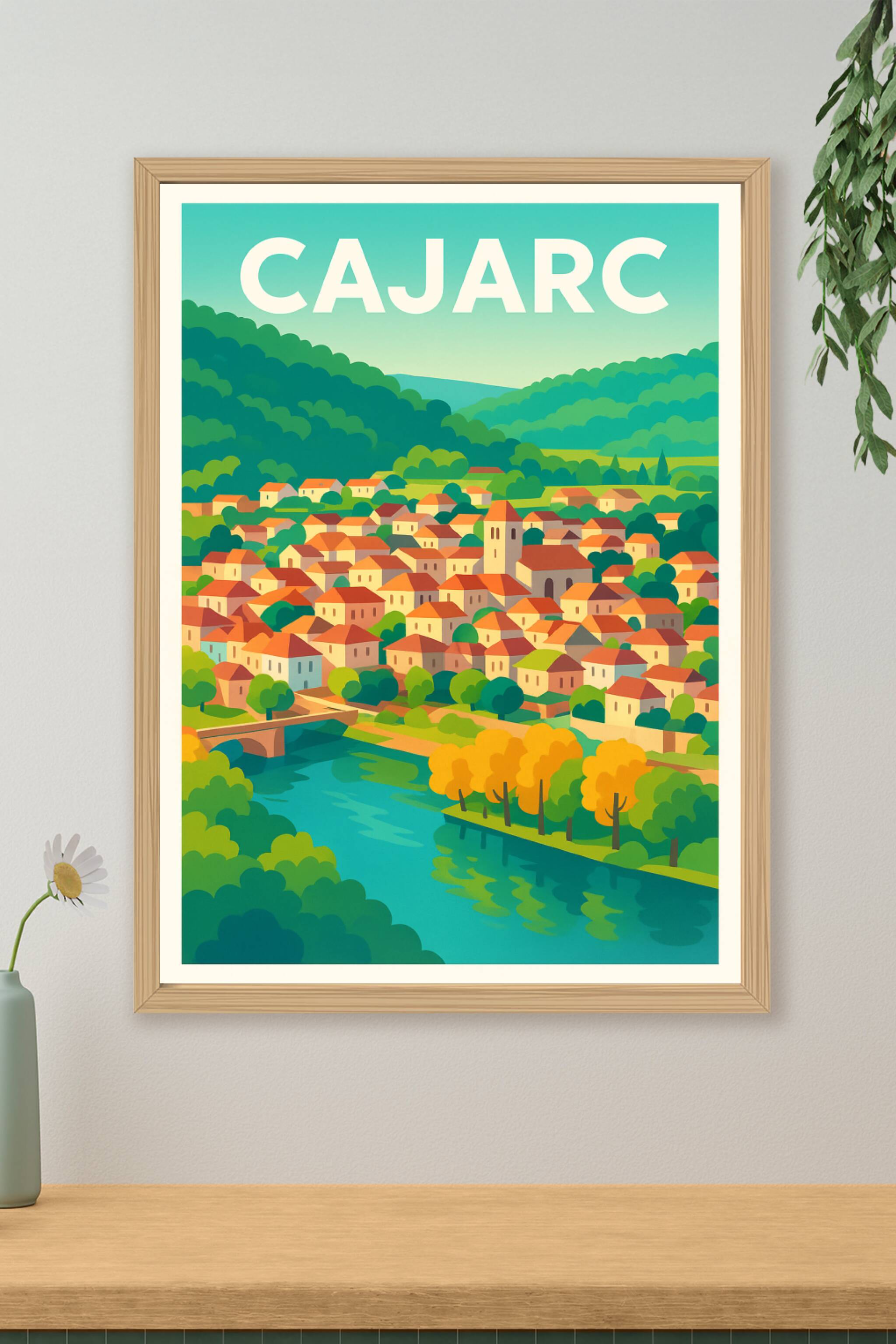 Affiche de Cajarc - Un joyau paisible au bord de la rivière