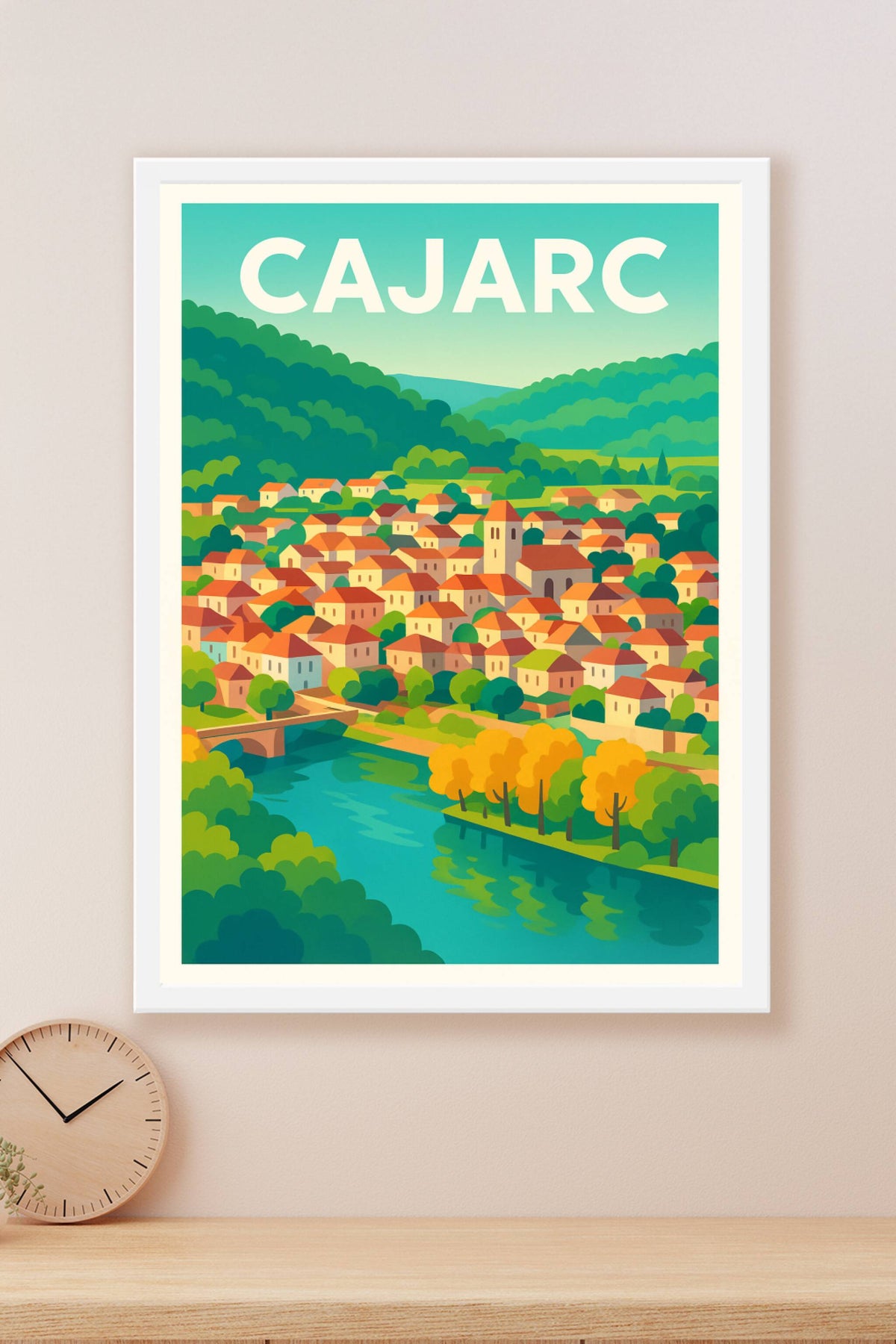 Affiche de Cajarc - Un joyau paisible au bord de la rivière