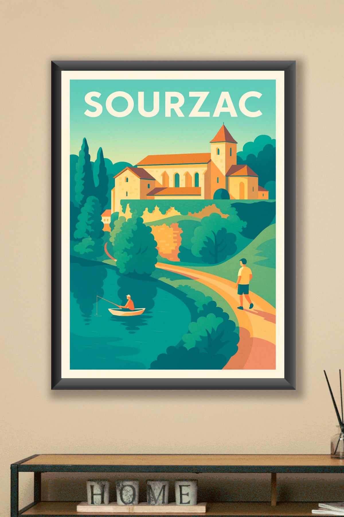 Affiche de Sourzac - Tranquillité et nature au cœur du Périgord
