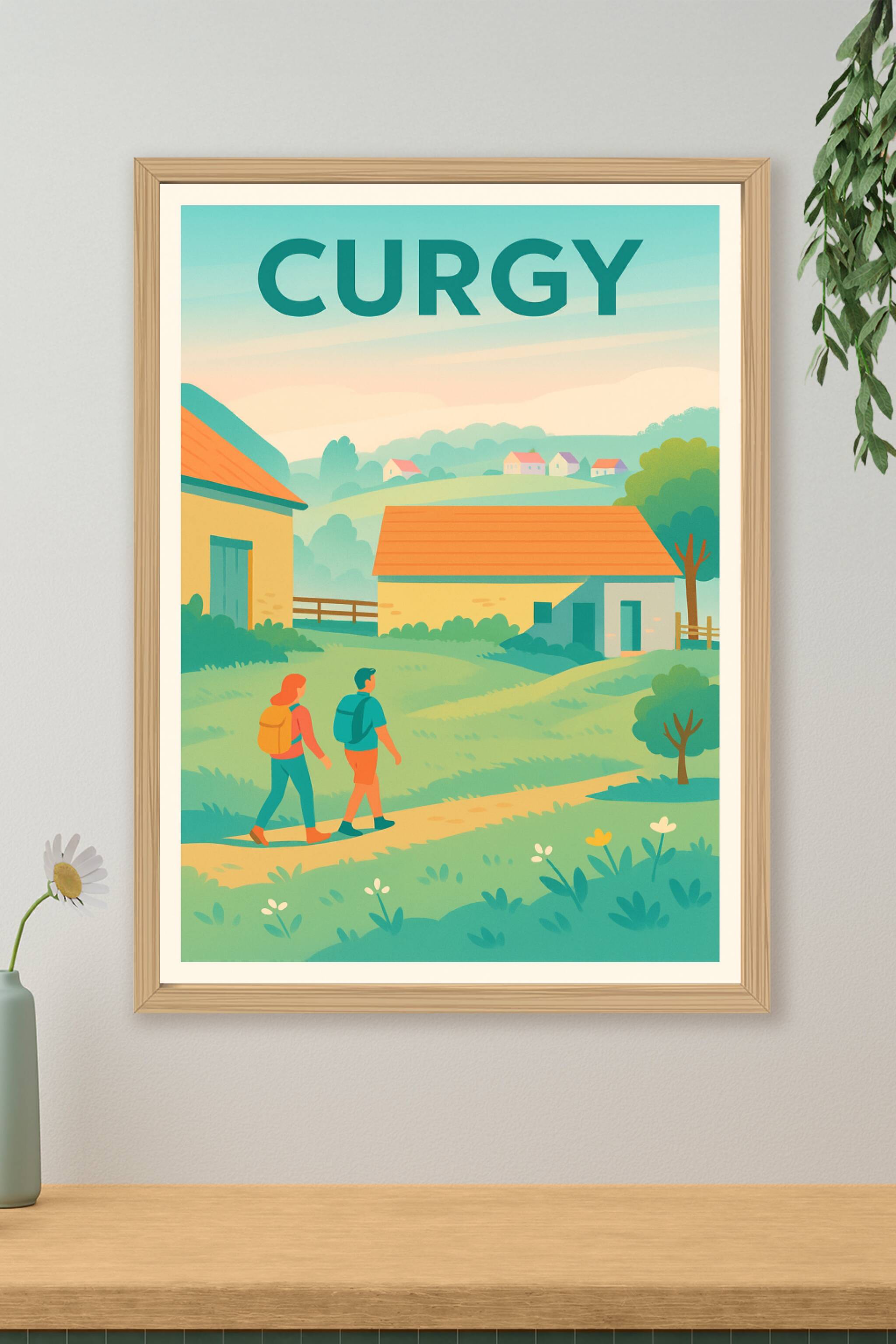 Affiche de Curgy - L'escapade bucolique au cœur de la campagne