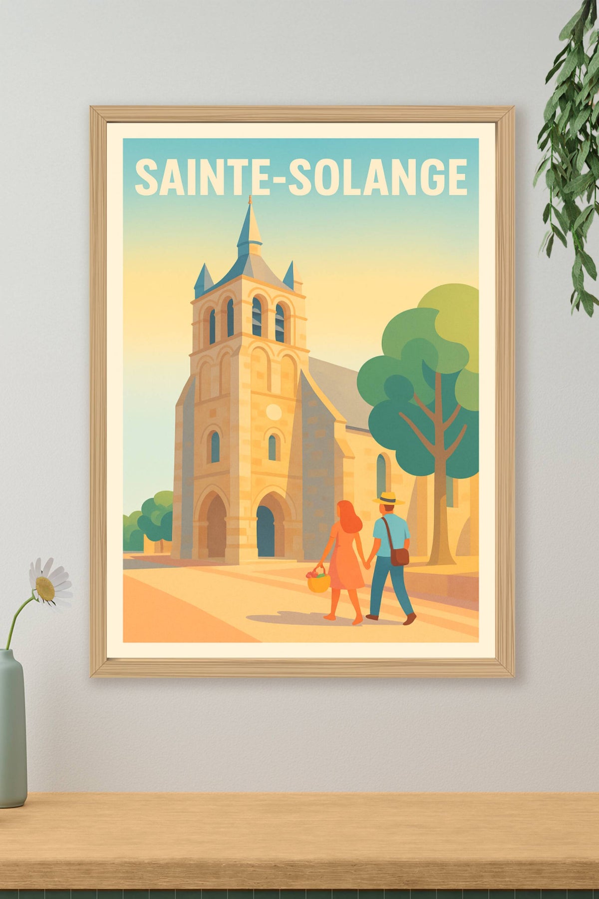 Affiche de Sainte-Solange - L'élégance d'une promenade au cœur du patrimoine