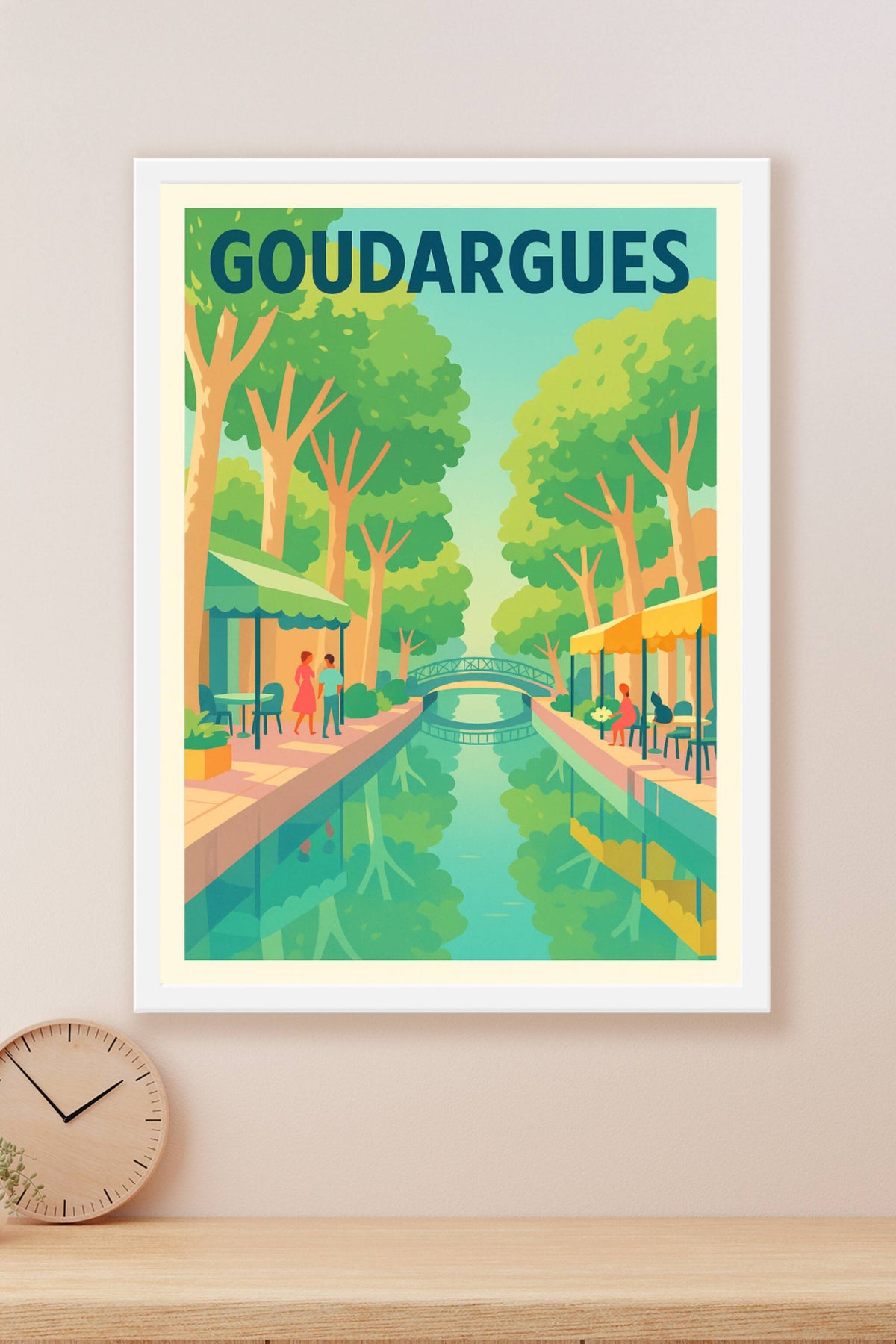 Affiche de Goudargues - Charme et sérénité en bord de canal