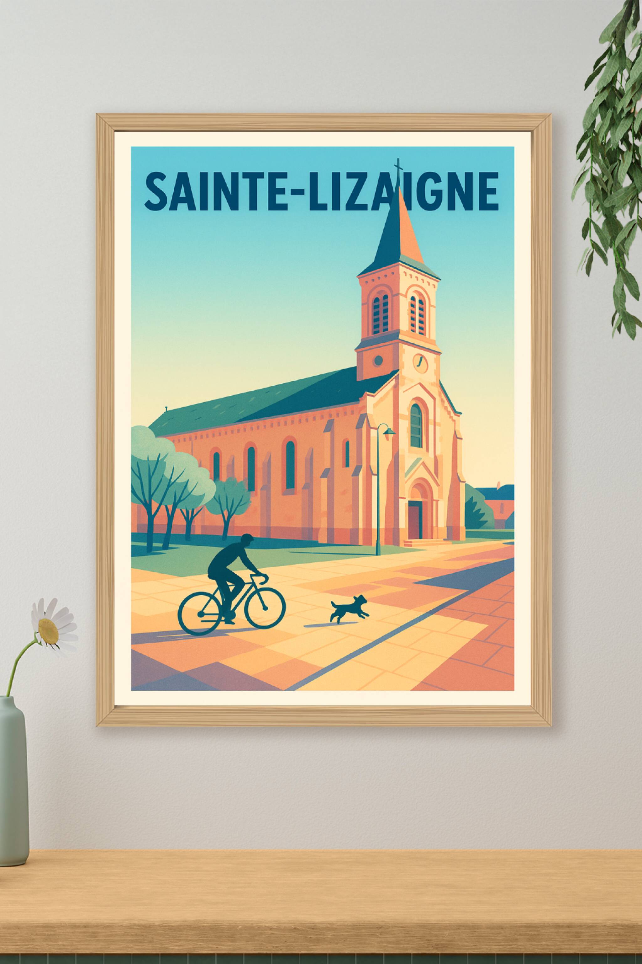 Affiche de Sainte-Lizaigne - Balade paisible au cœur du village