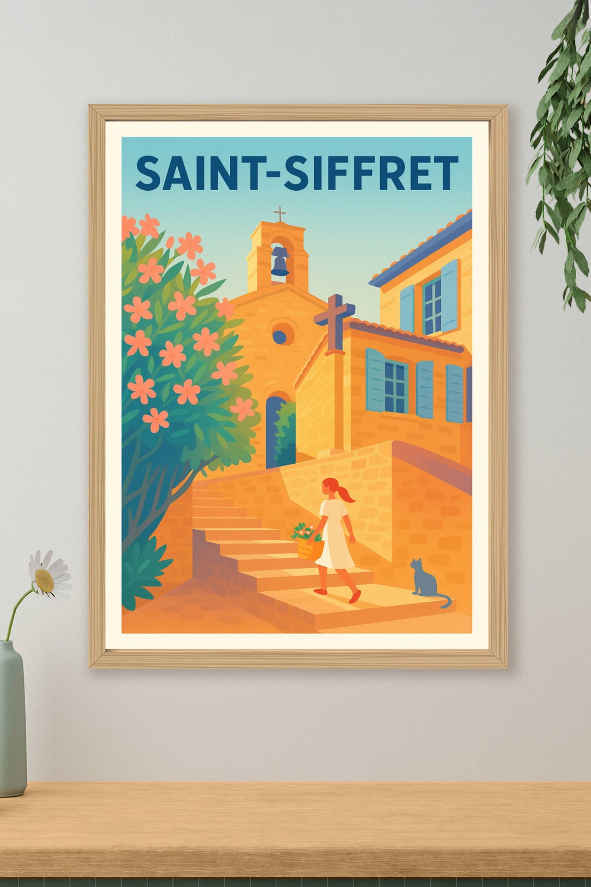 Affiche de Saint-Siffret - Charme provençal et douceur de vivre