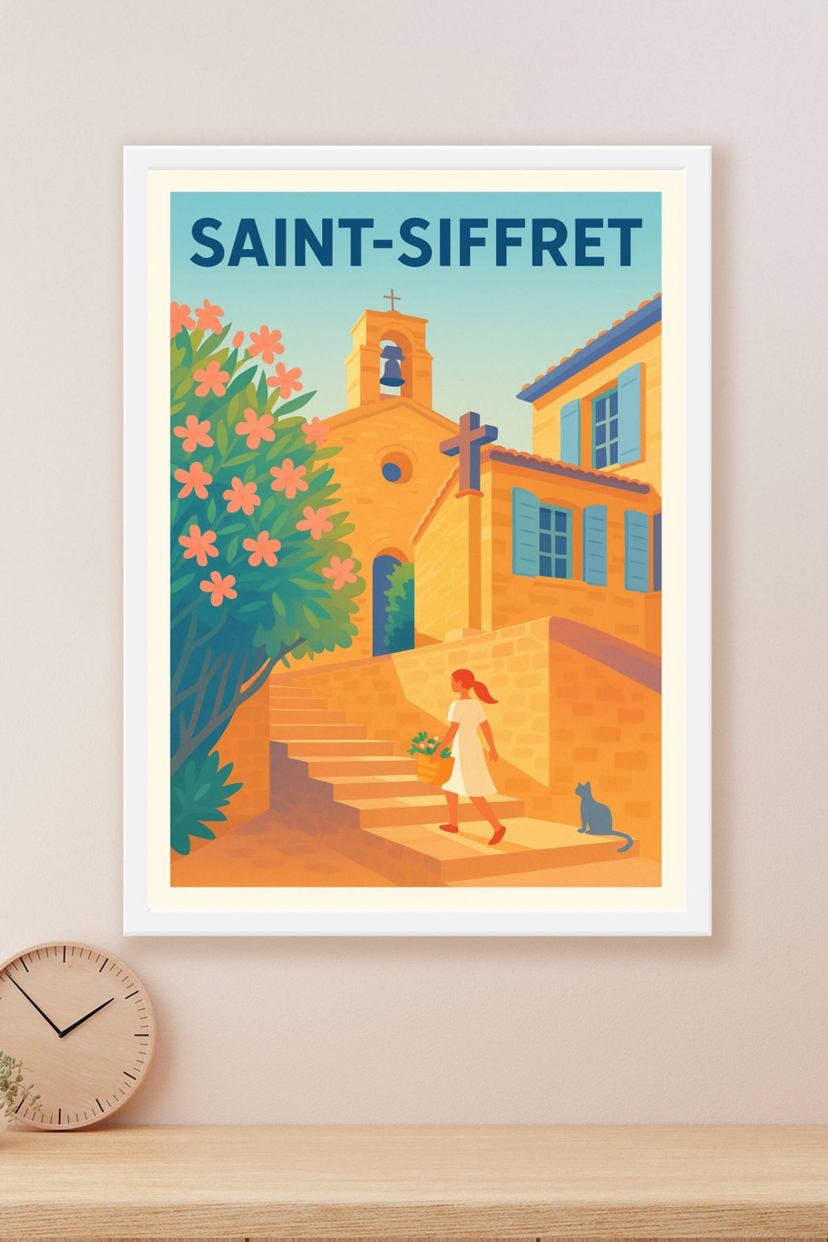Affiche de Saint-Siffret - Charme provençal et douceur de vivre