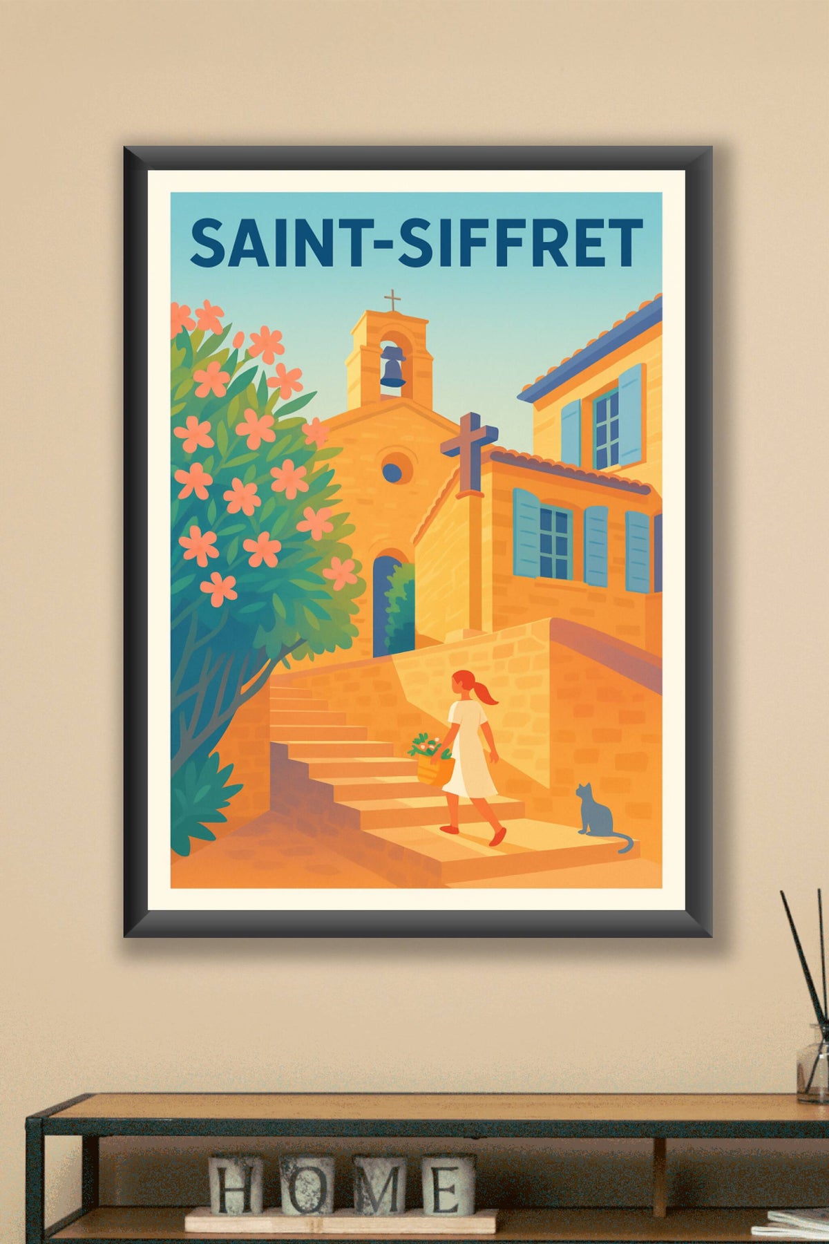 Affiche de Saint-Siffret - Charme provençal et douceur de vivre