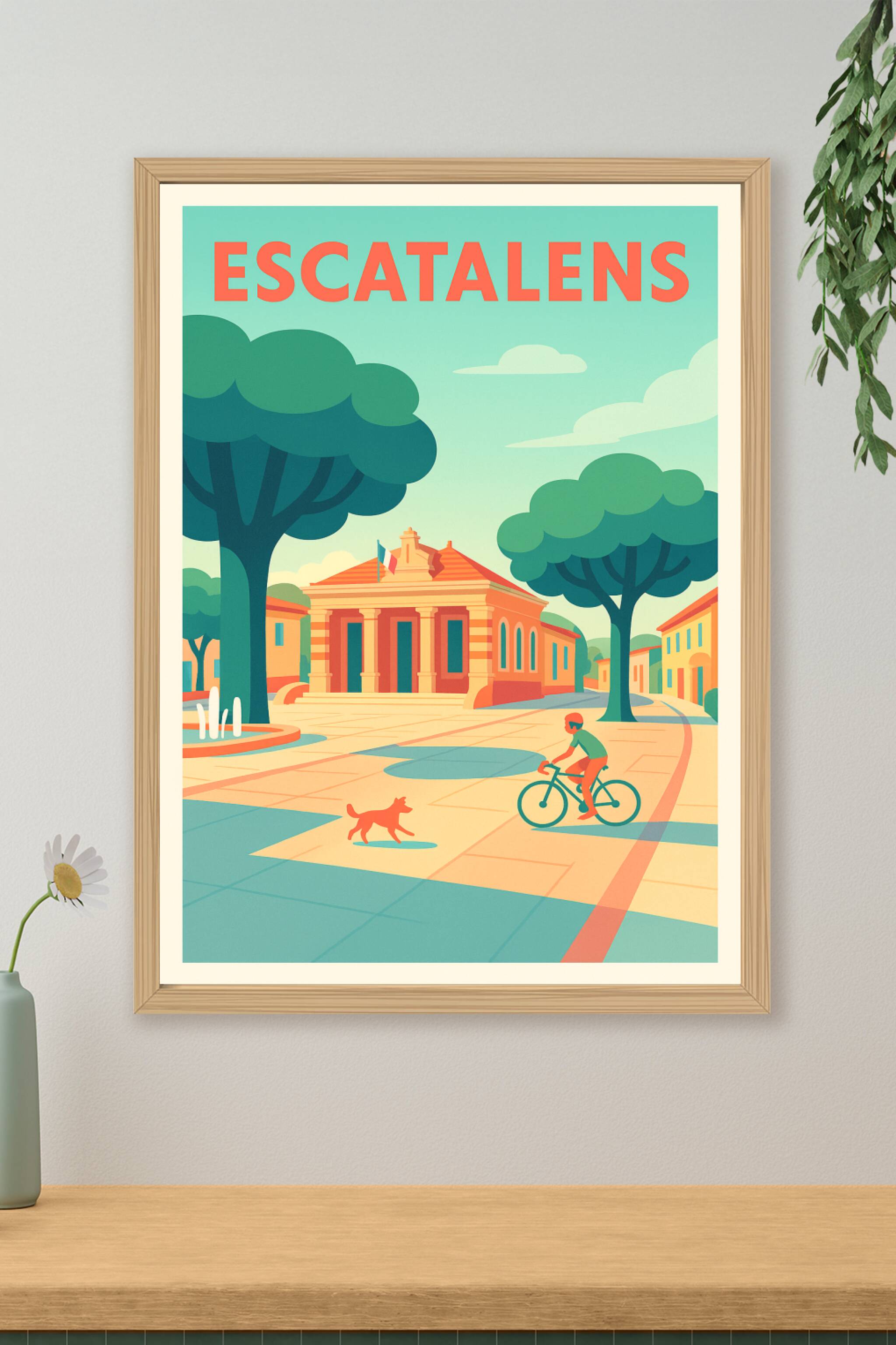 Affiche de Escatalens - Balade tranquille au cœur du village
