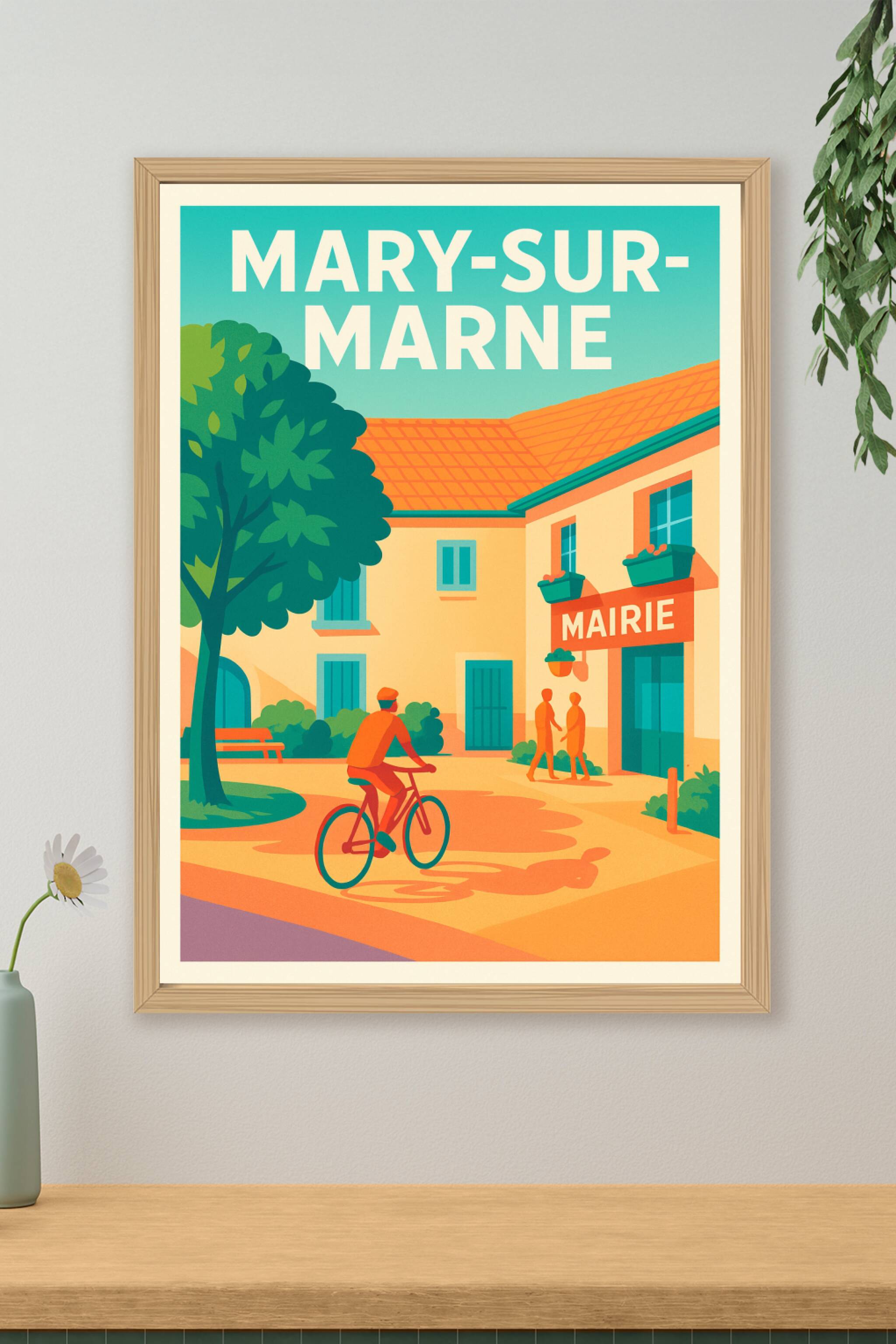 Affiche de Mary-sur-Marne - L'atmosphère paisible au cœur du village