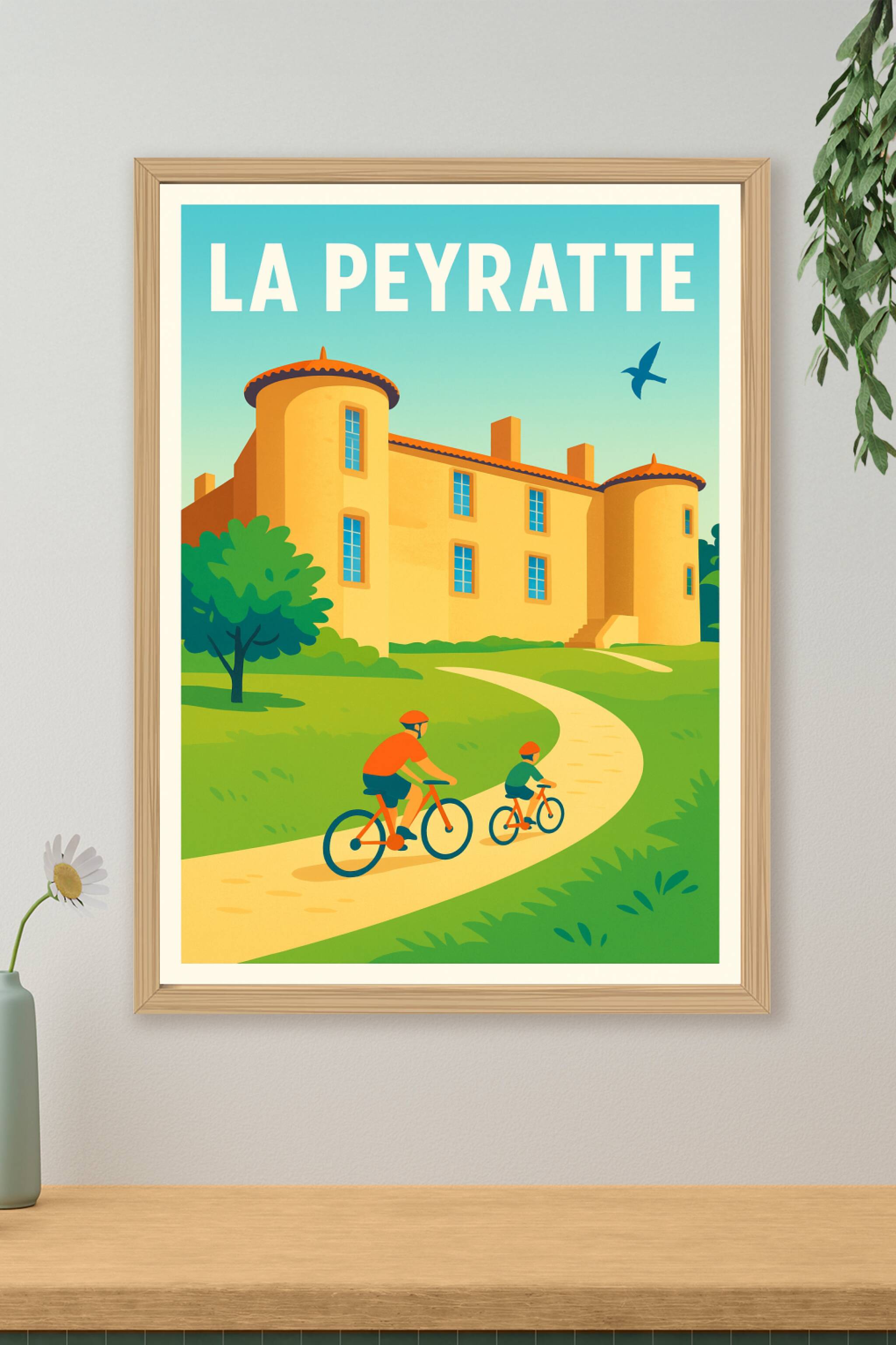 Affiche de La Peyratte - Escapade à vélo et patrimoine préservé