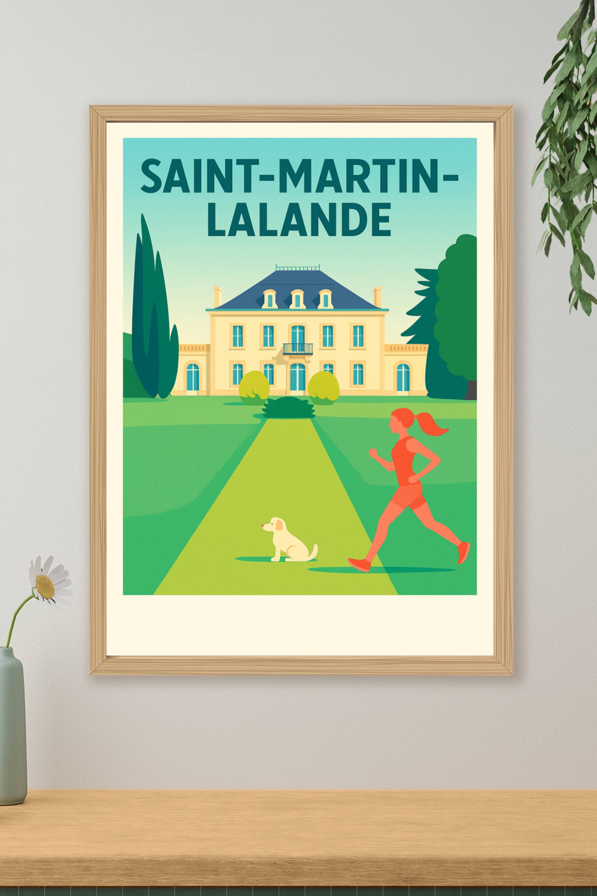Affiche de Saint-Martin-Lalande - Évasion verte et élégance architecturale