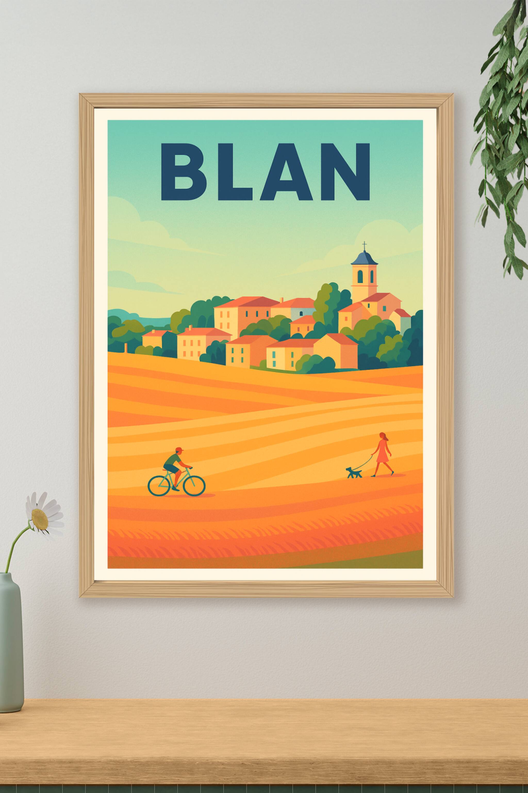 Affiche de Blan - Un charme bucolique en plein soleil