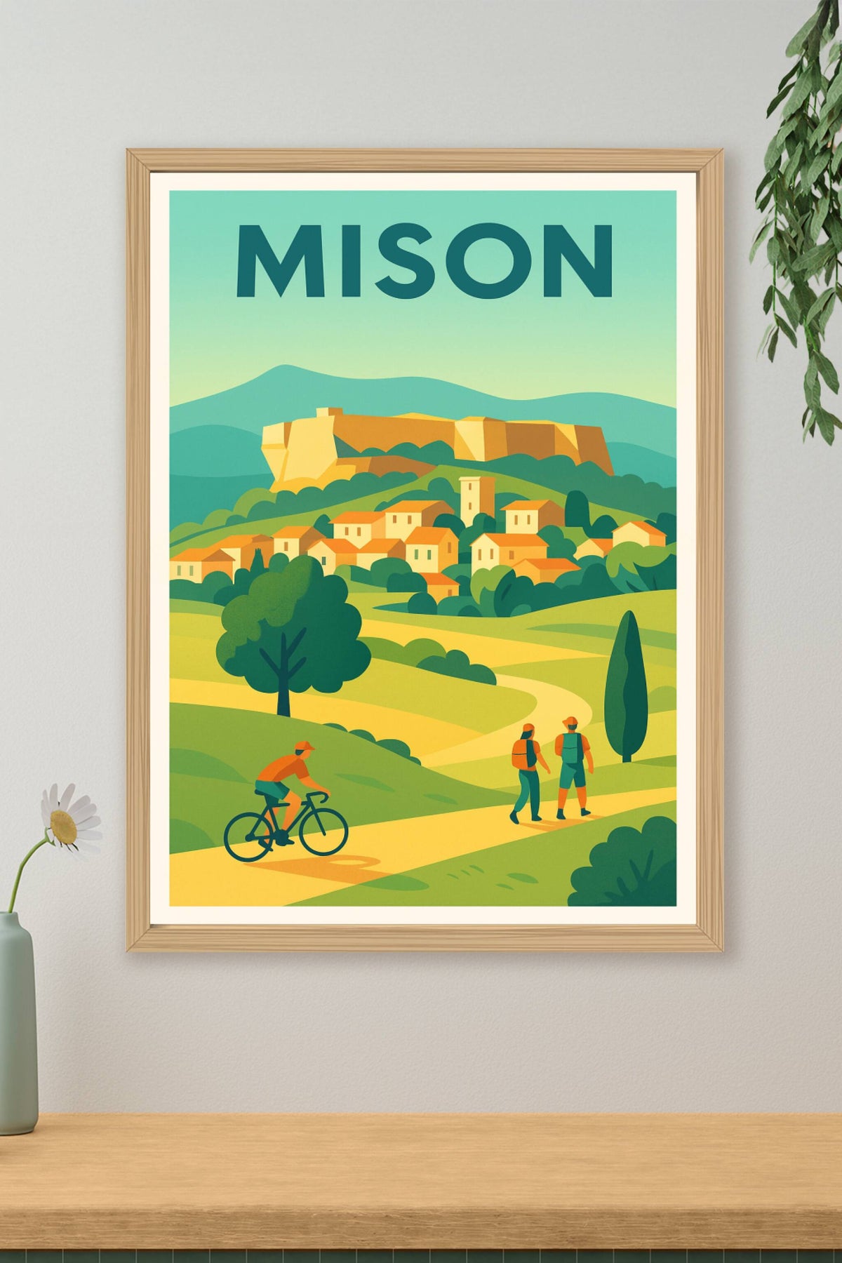 Affiche de Mison - Évasion nature entre collines et village