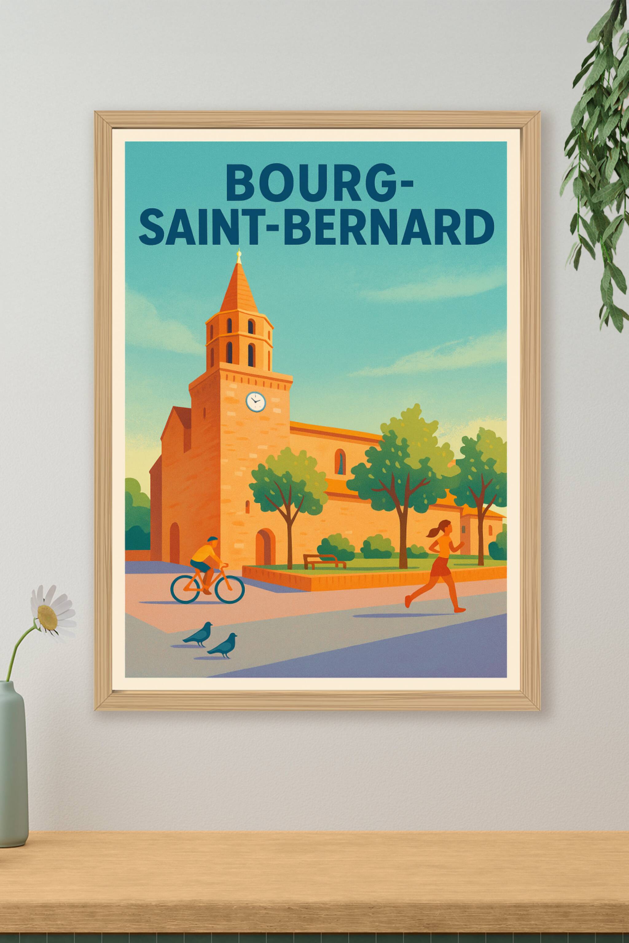 Affiche de Bourg-Saint-Bernard - Charme et sérénité ensoleillée