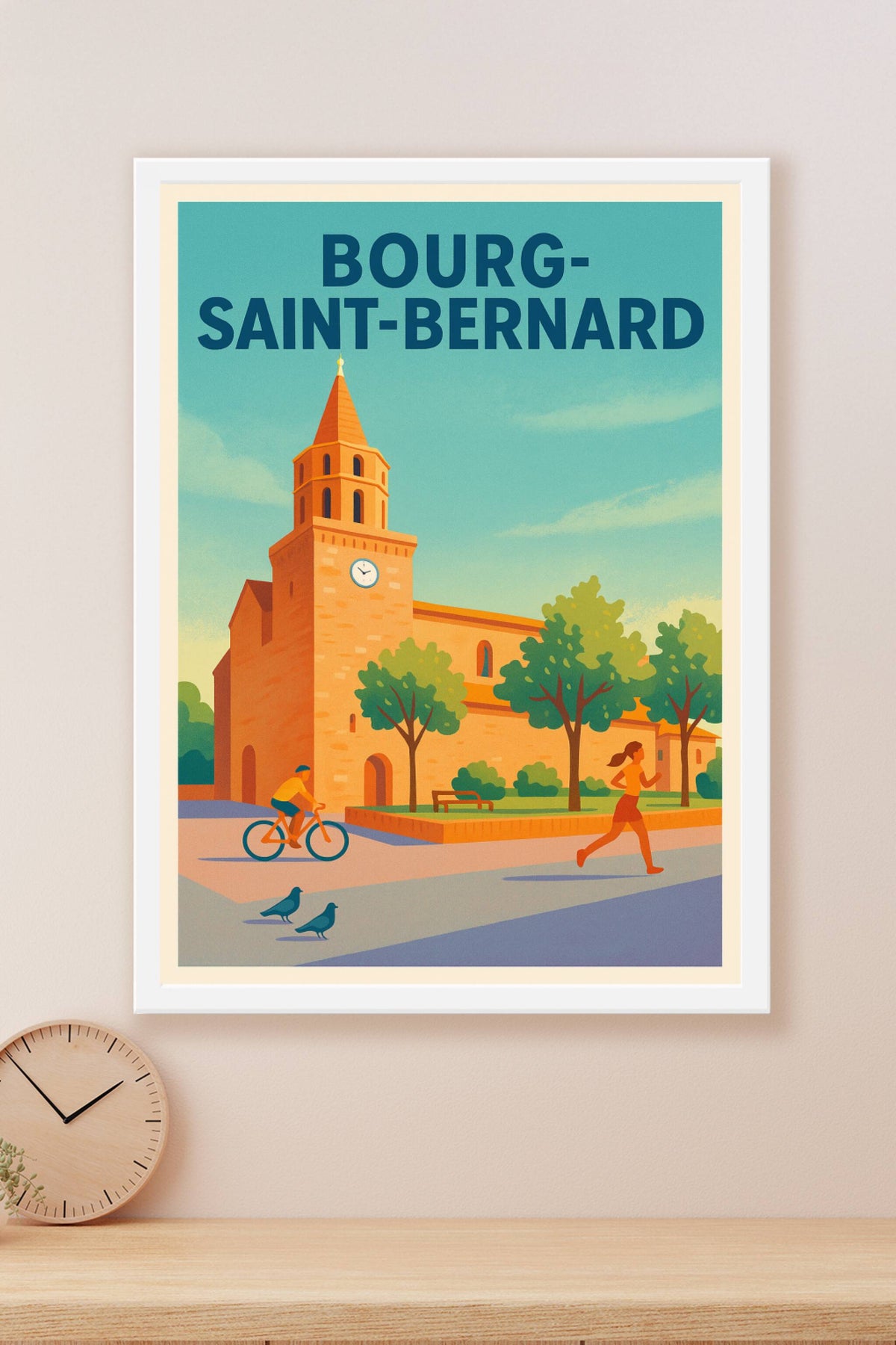 Affiche de Bourg-Saint-Bernard - Charme et sérénité ensoleillée