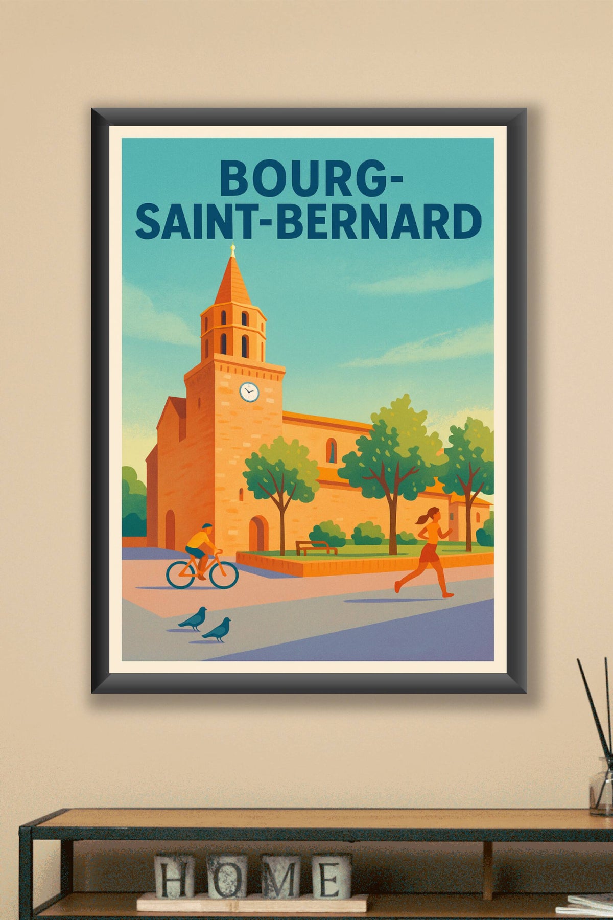 Affiche de Bourg-Saint-Bernard - Charme et sérénité ensoleillée
