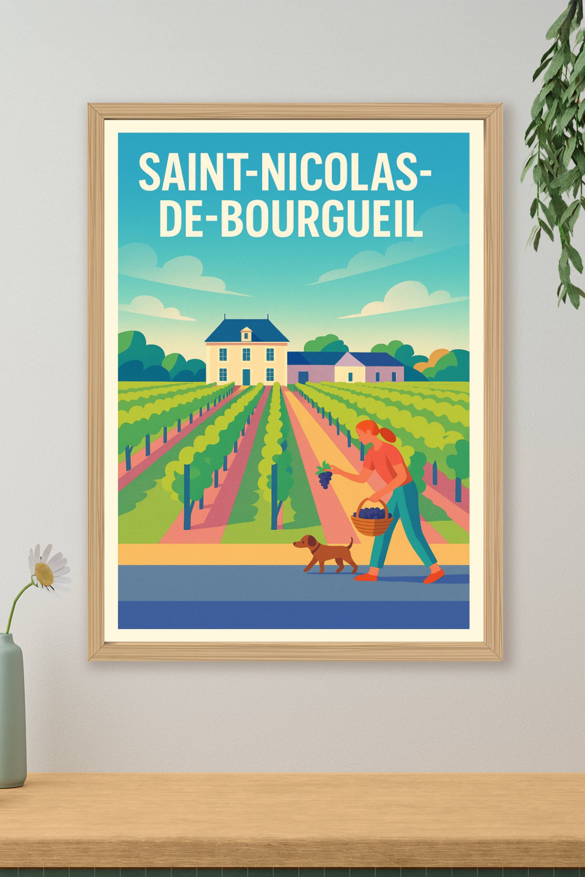 Affiche de Saint-Nicolas-de-Bourgueil - Charme viticole au cœur des vignobles