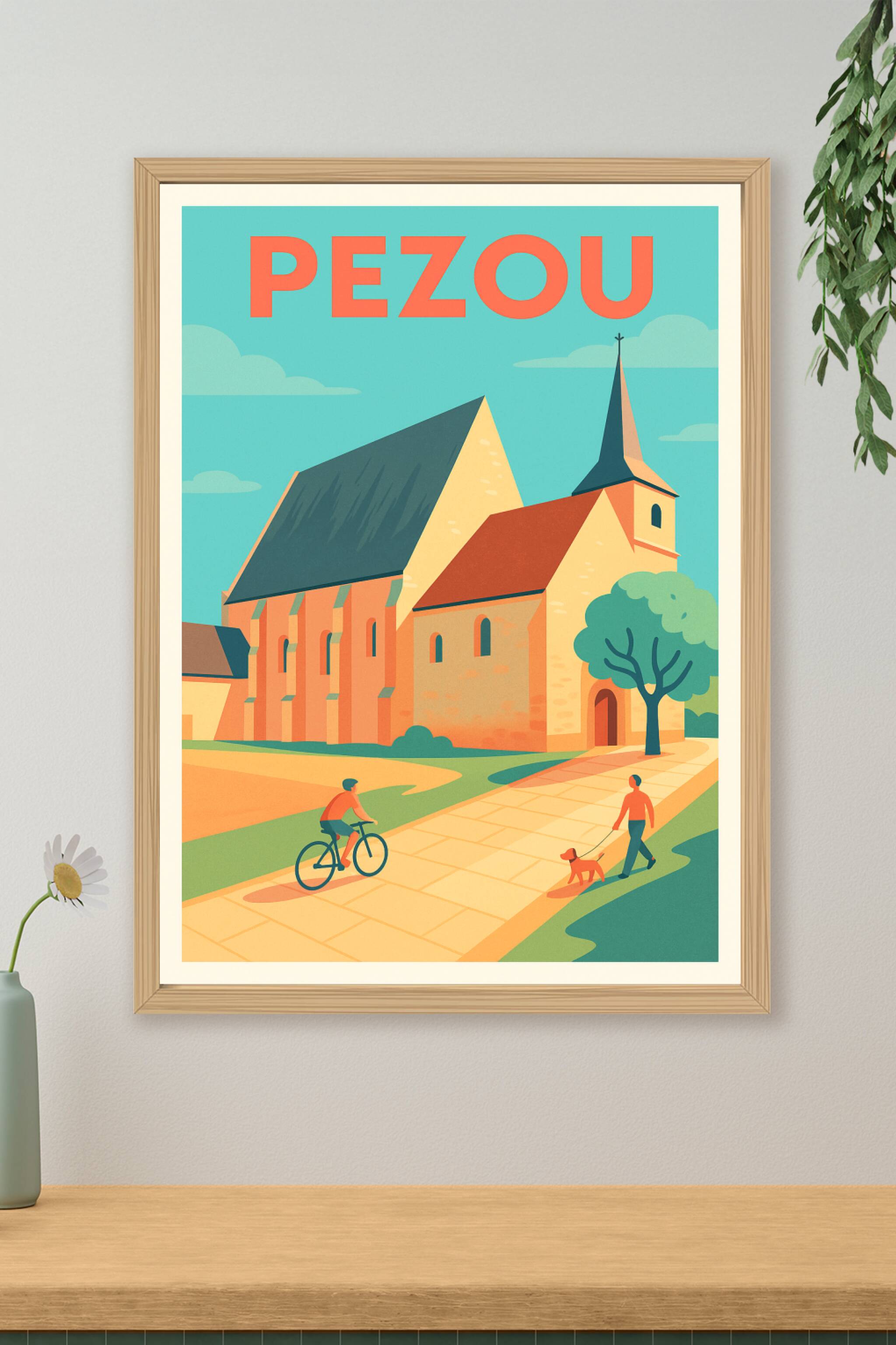Affiche de Pezou - Charme paisible au cœur du village