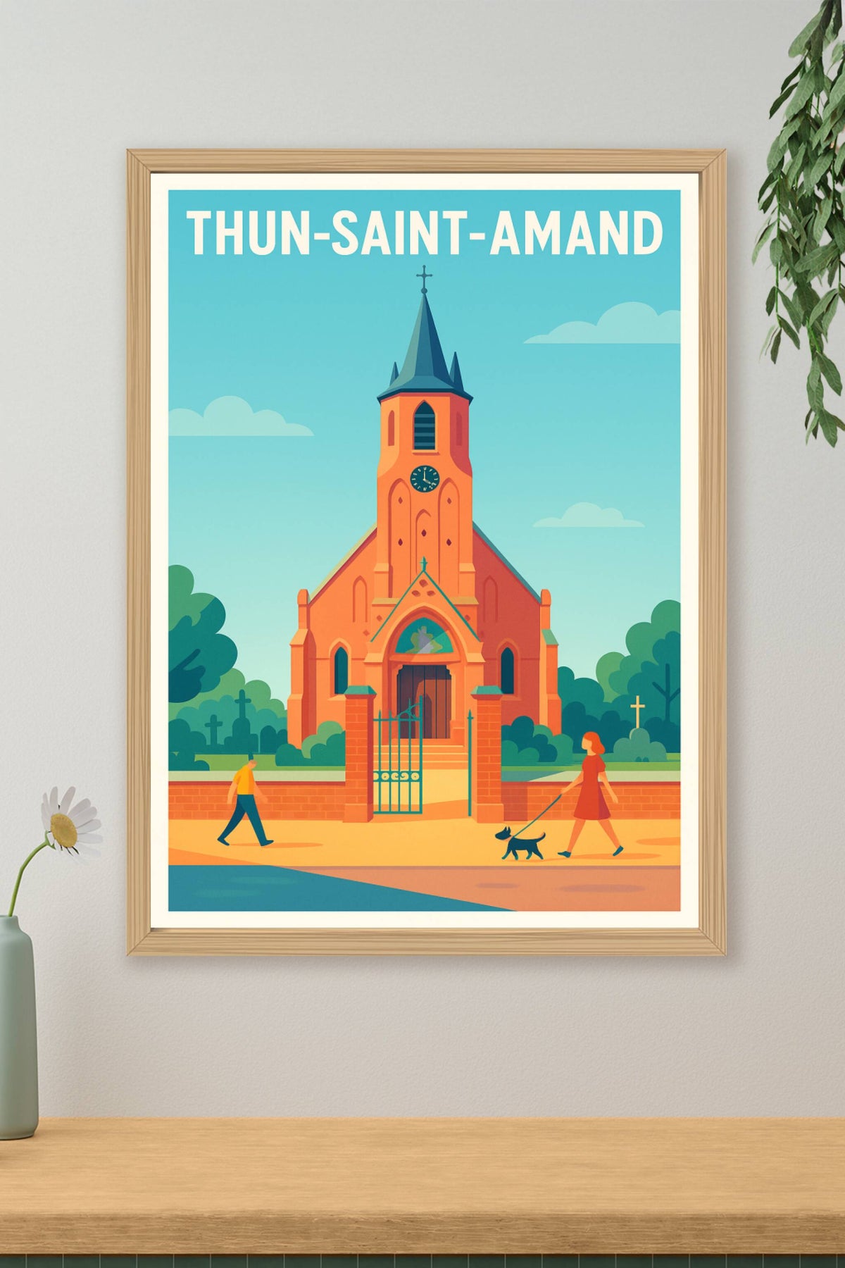 Affiche de Thun-Saint-Amand - L'élégance intemporelle d'un patrimoine religieux