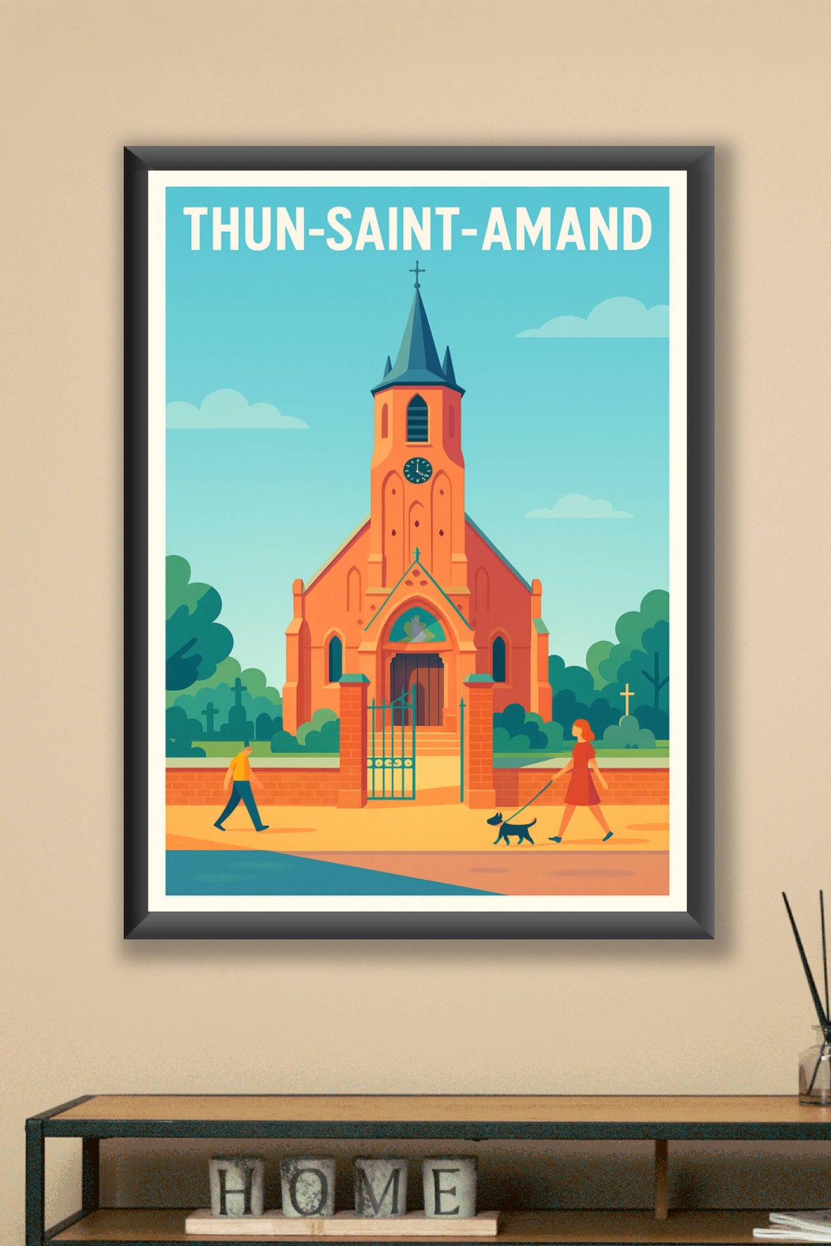Affiche de Thun-Saint-Amand - L'élégance intemporelle d'un patrimoine religieux