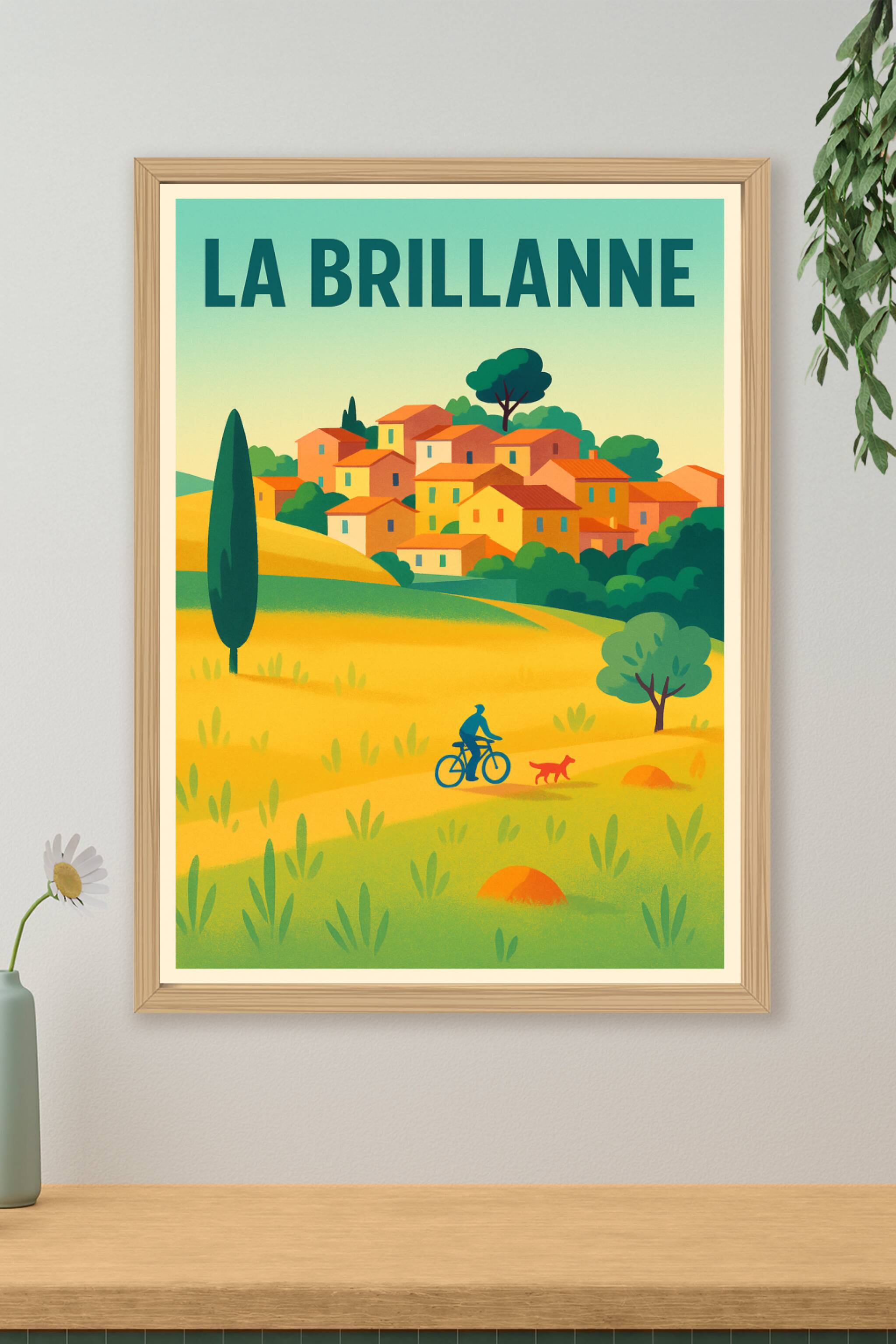 Affiche de La Brillanne - La douceur de la Provence à vélo