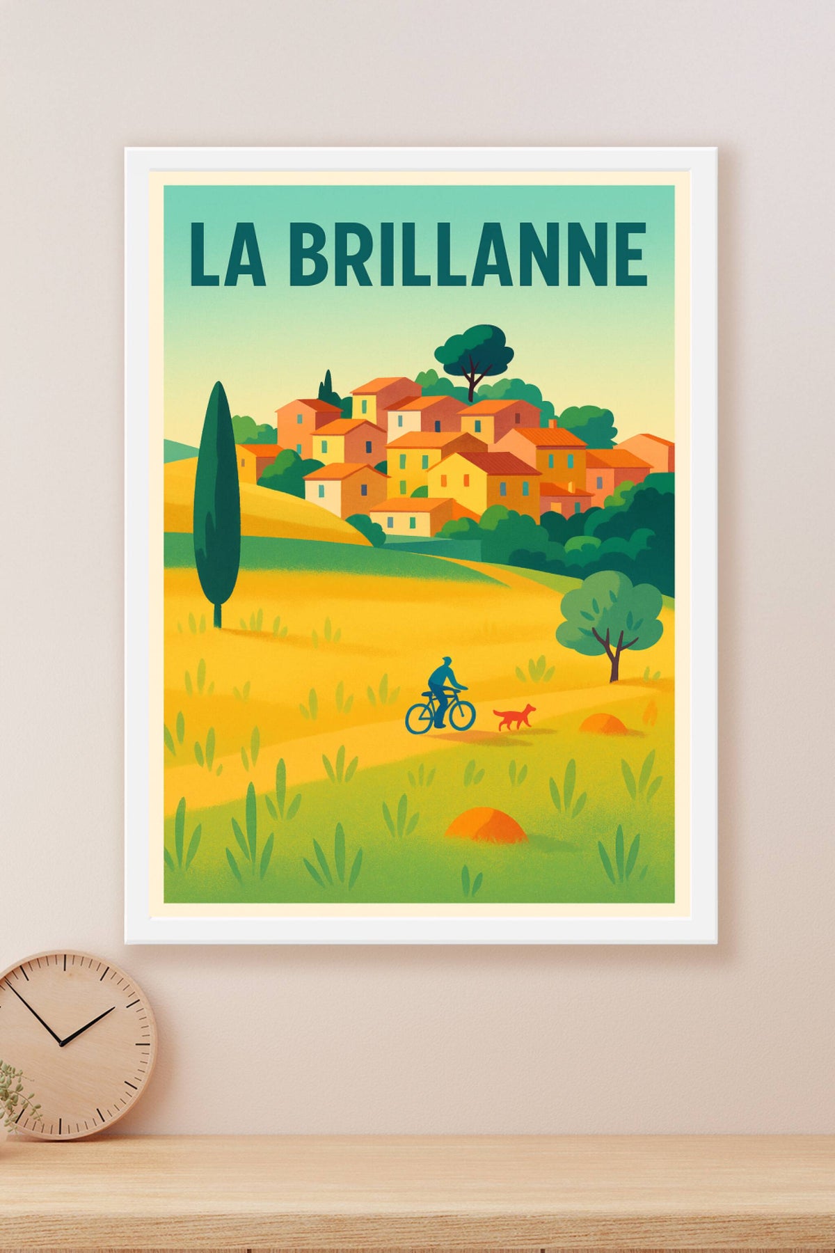 Affiche de La Brillanne - La douceur de la Provence à vélo