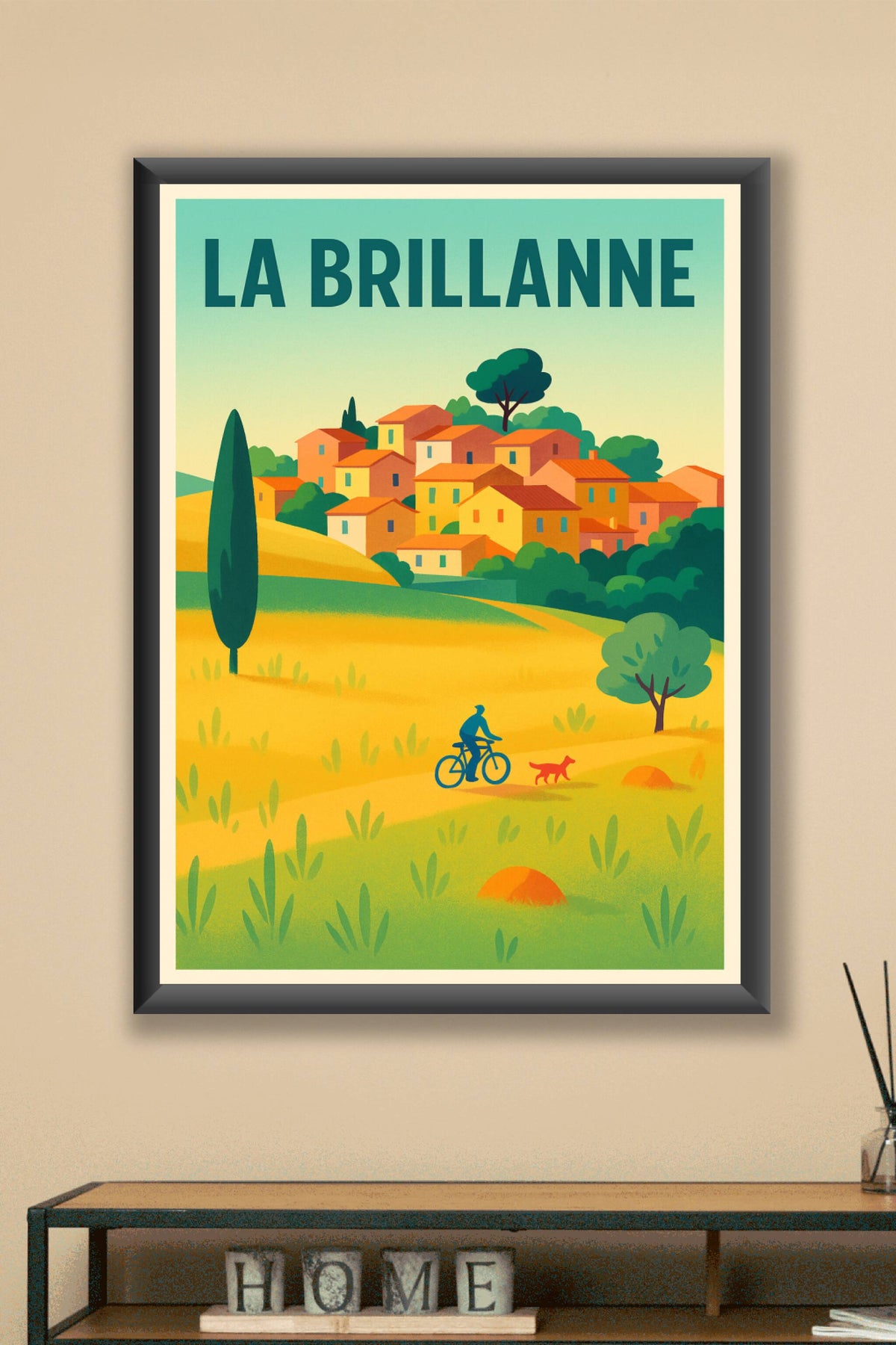 Affiche de La Brillanne - La douceur de la Provence à vélo