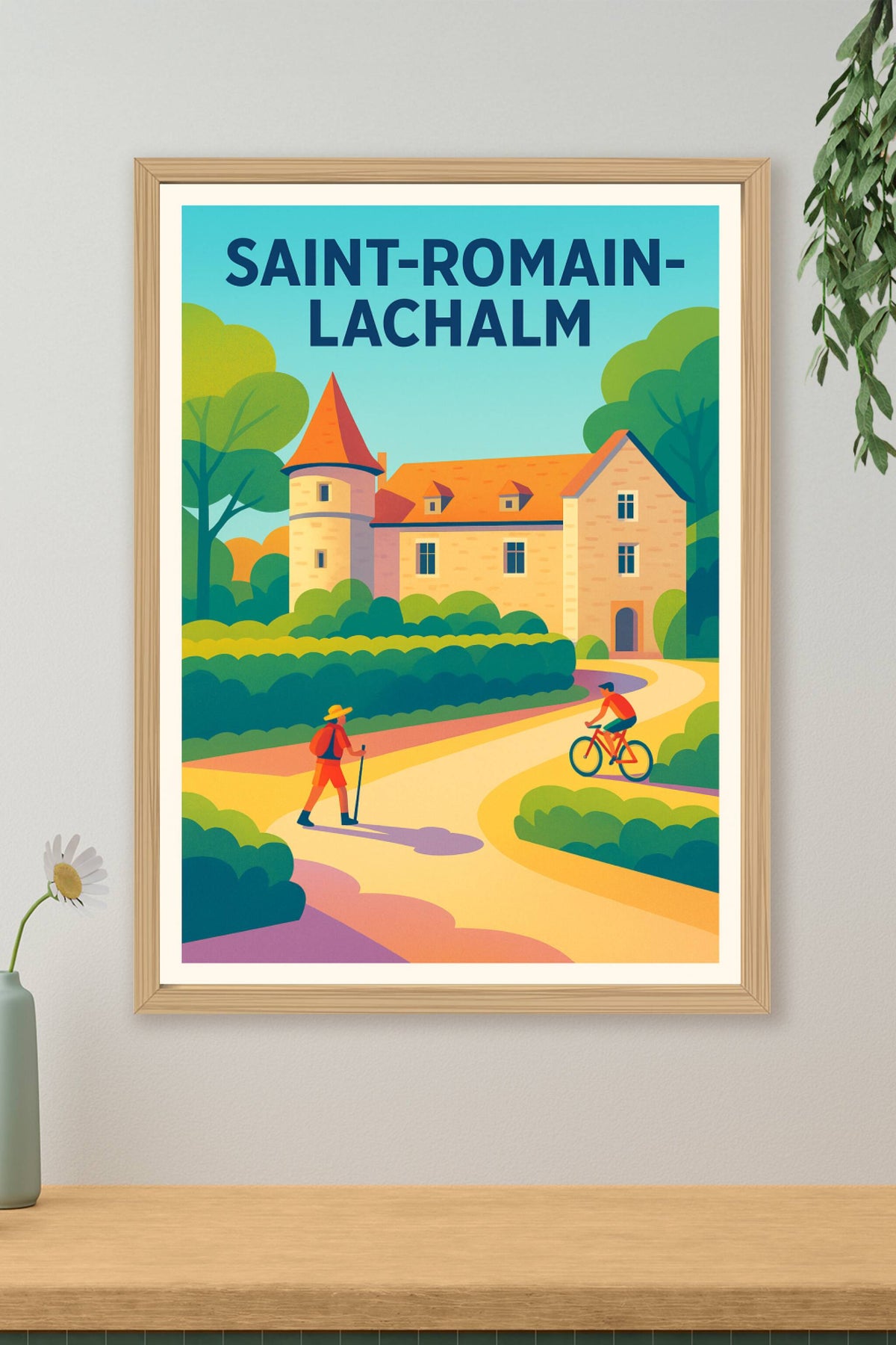 Affiche de Saint-Romain-Lachalm - Charme et nature en pleine randonnée