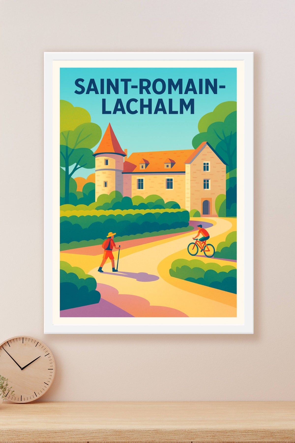 Affiche de Saint-Romain-Lachalm - Charme et nature en pleine randonnée