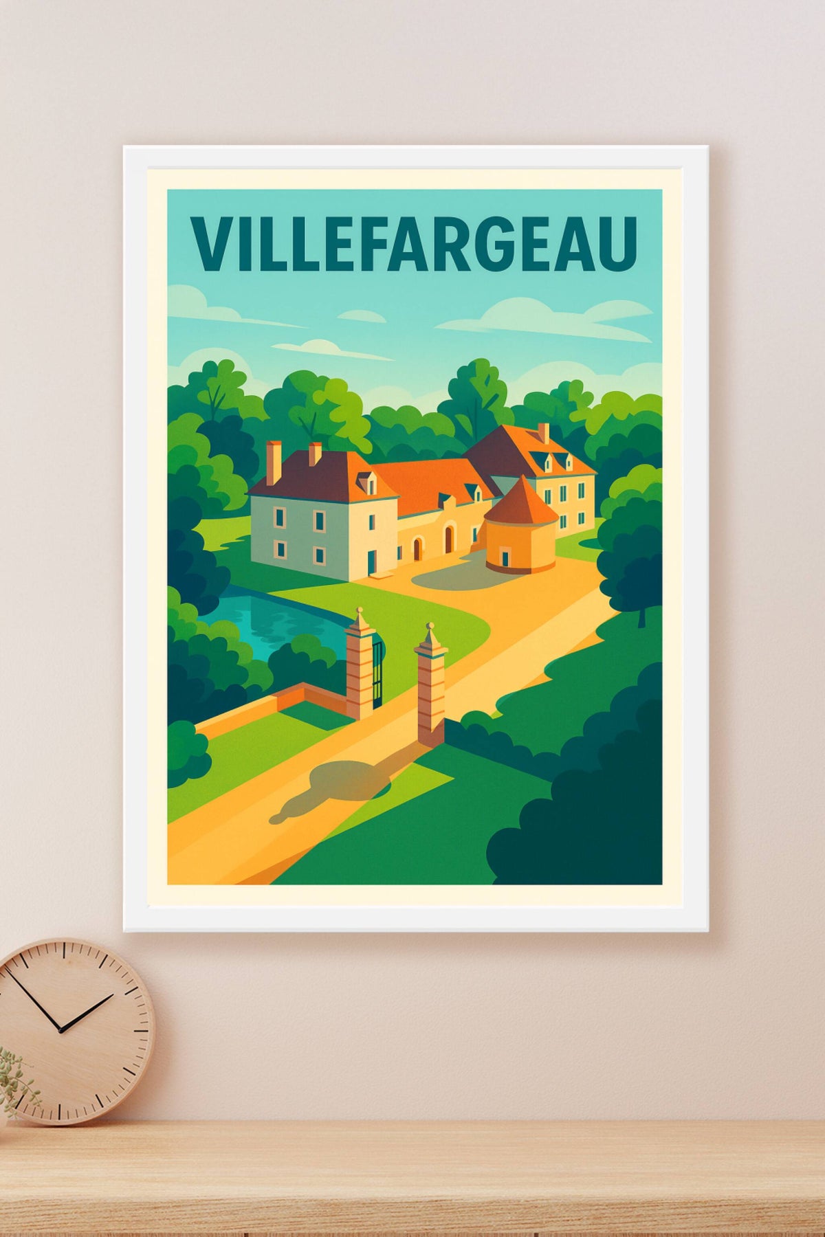 Affiche de Villefargeau - L'élégance paisible au cœur de la campagne