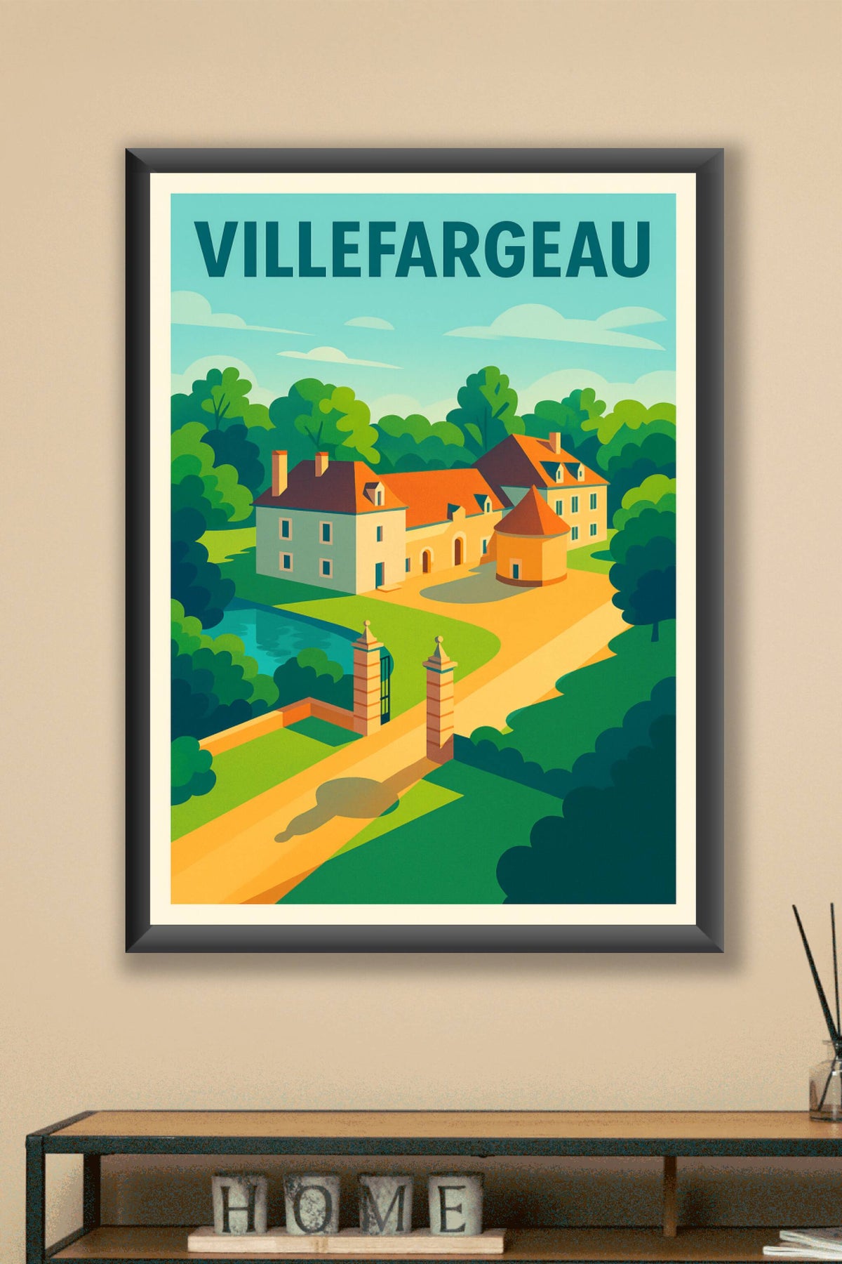 Affiche de Villefargeau - L'élégance paisible au cœur de la campagne