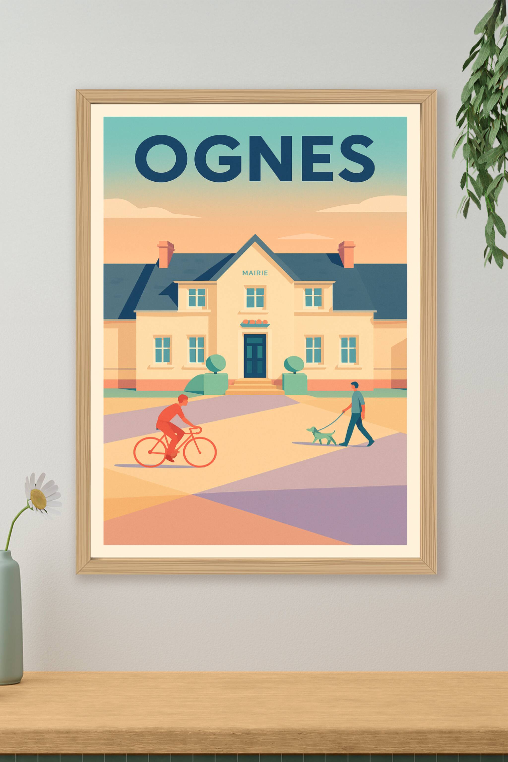 Affiche de Ognes - Charme paisible de la Mairie