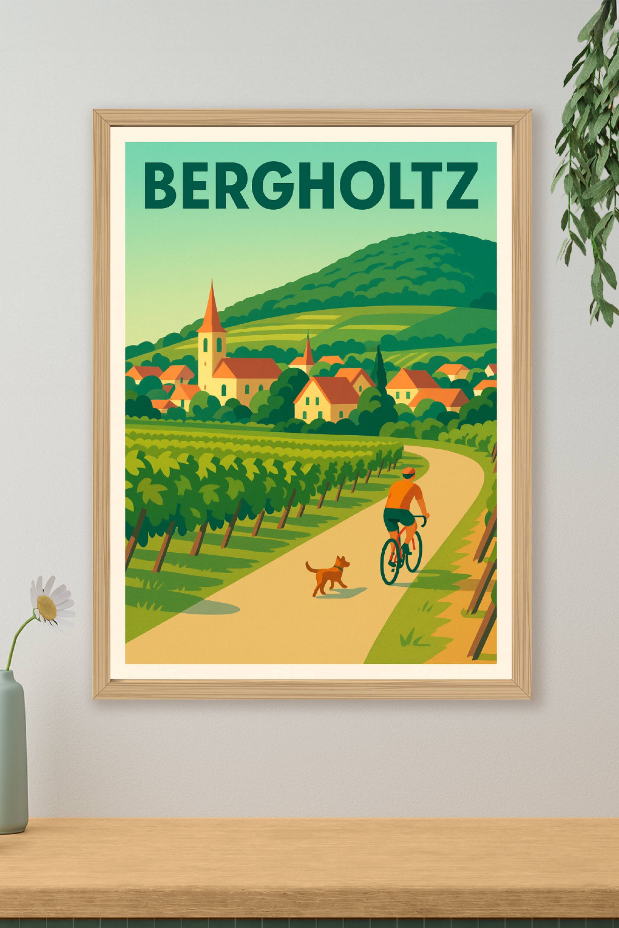 Affiche de Bergholtz - L'évasion champêtre à vélo