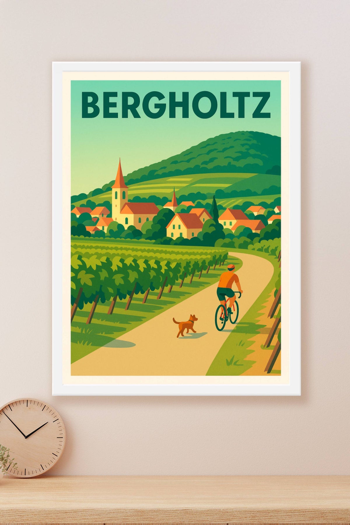 Affiche de Bergholtz - L'évasion champêtre à vélo