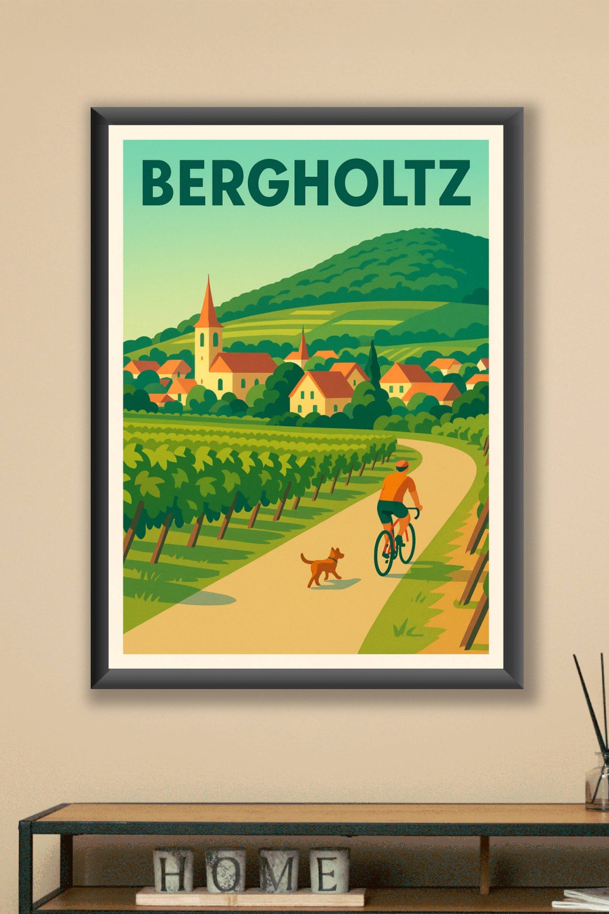 Affiche de Bergholtz - L'évasion champêtre à vélo