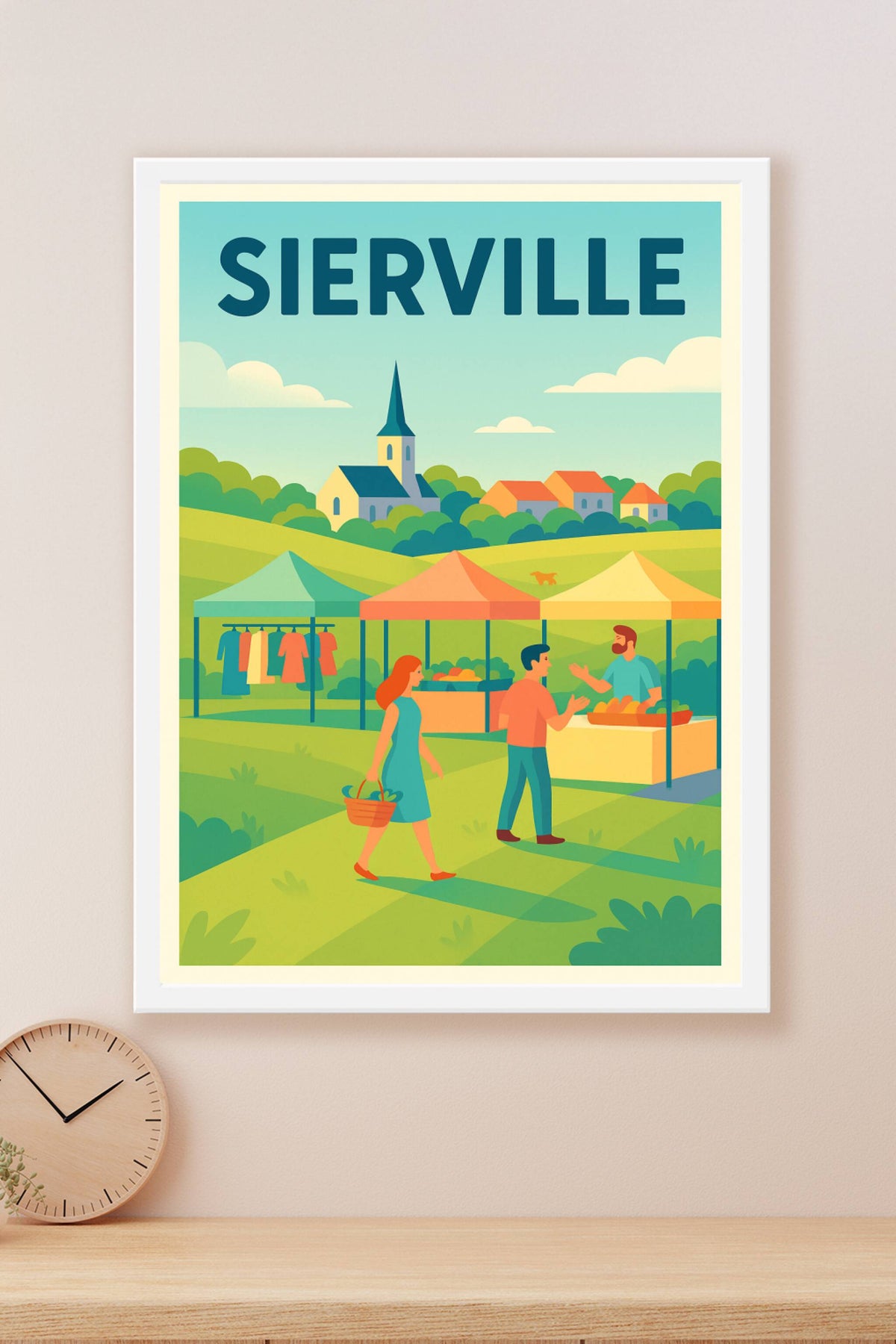 Affiche de Sierville - Le charme d'un marché au cœur de la campagne