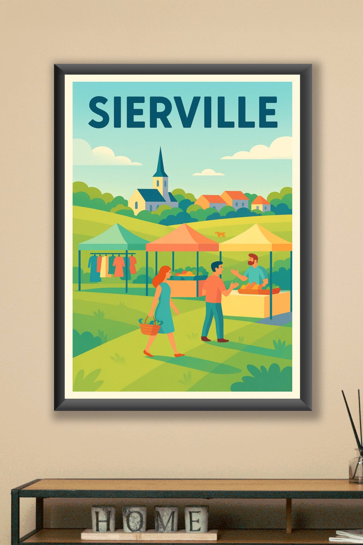 Affiche de Sierville - Le charme d'un marché au cœur de la campagne